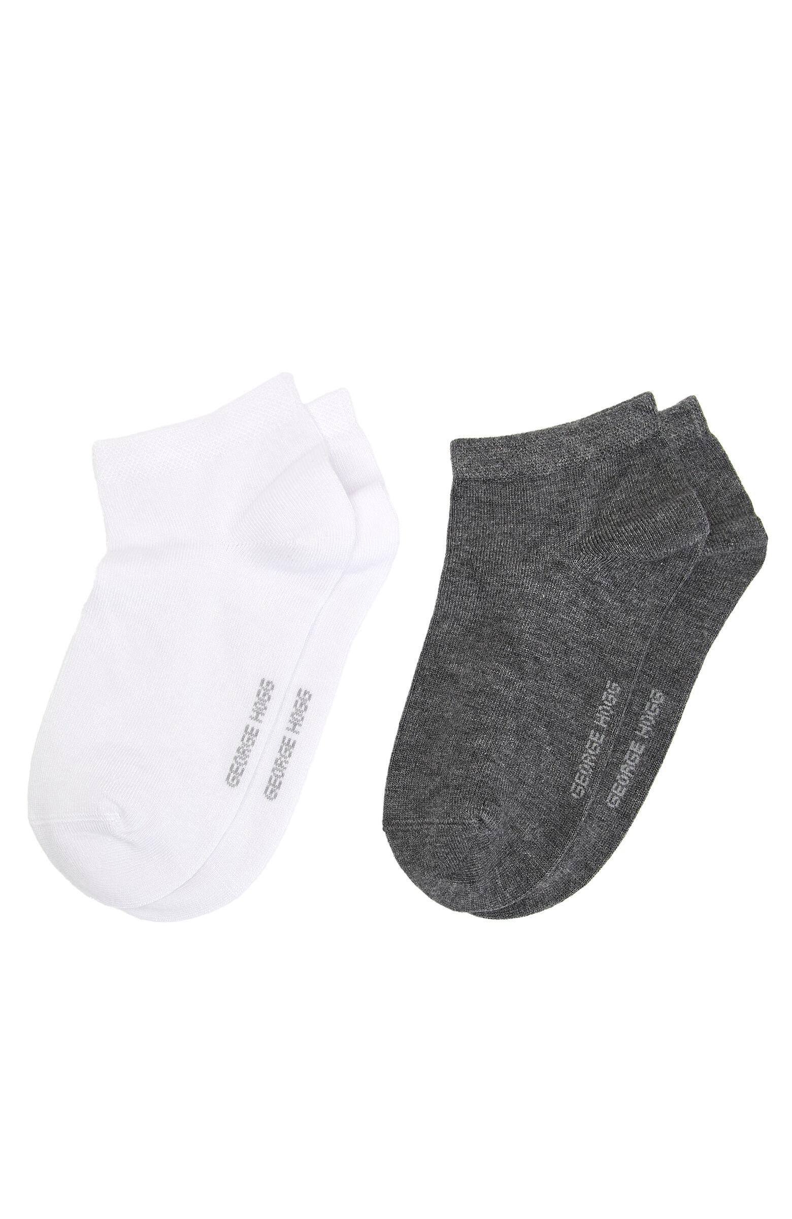 Beyaz 2li Kadın Bambu Patik Çorap Seti