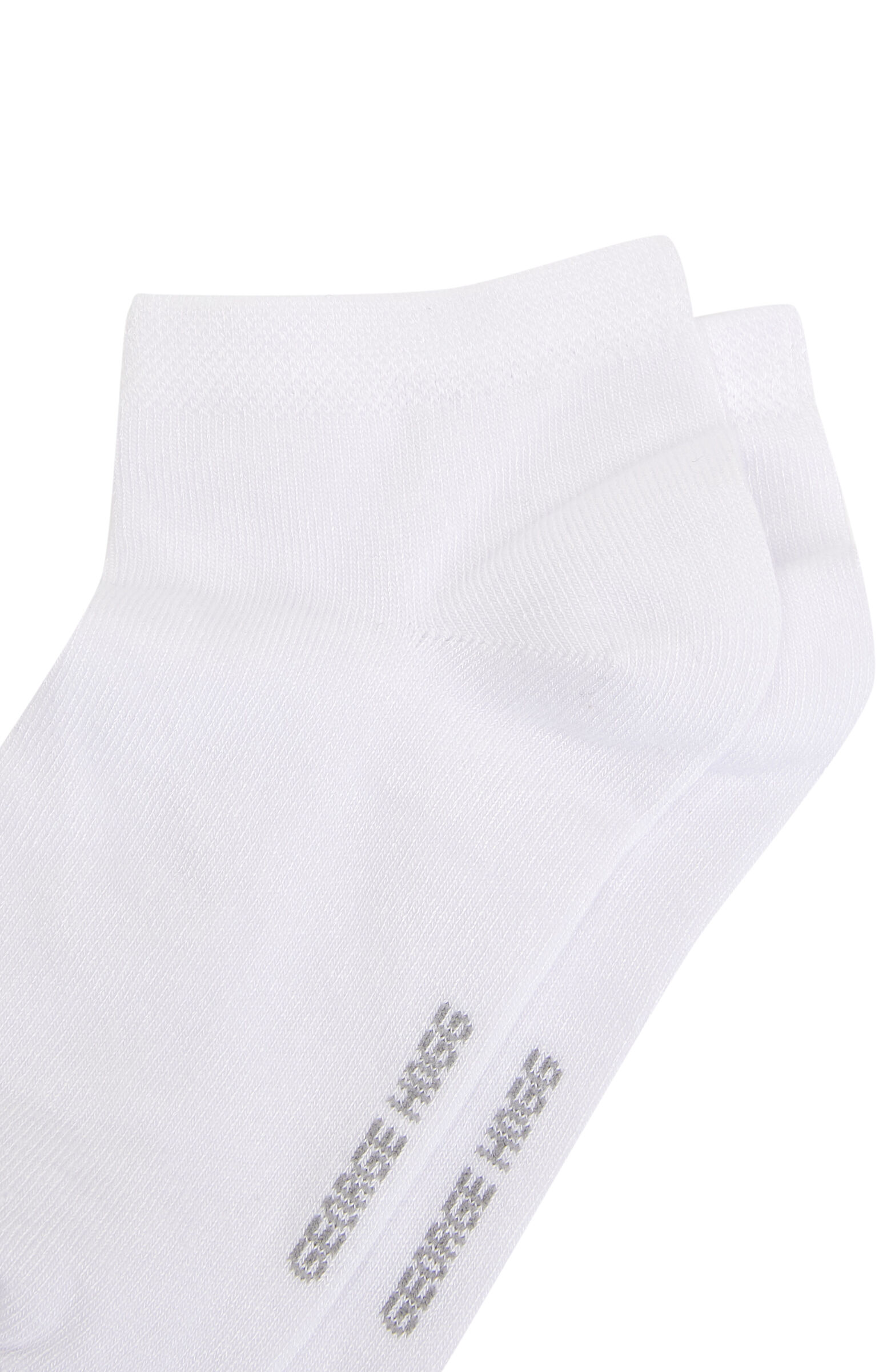 Gri Beyaz 2li Kadın Bambu Patik Çorap Seti