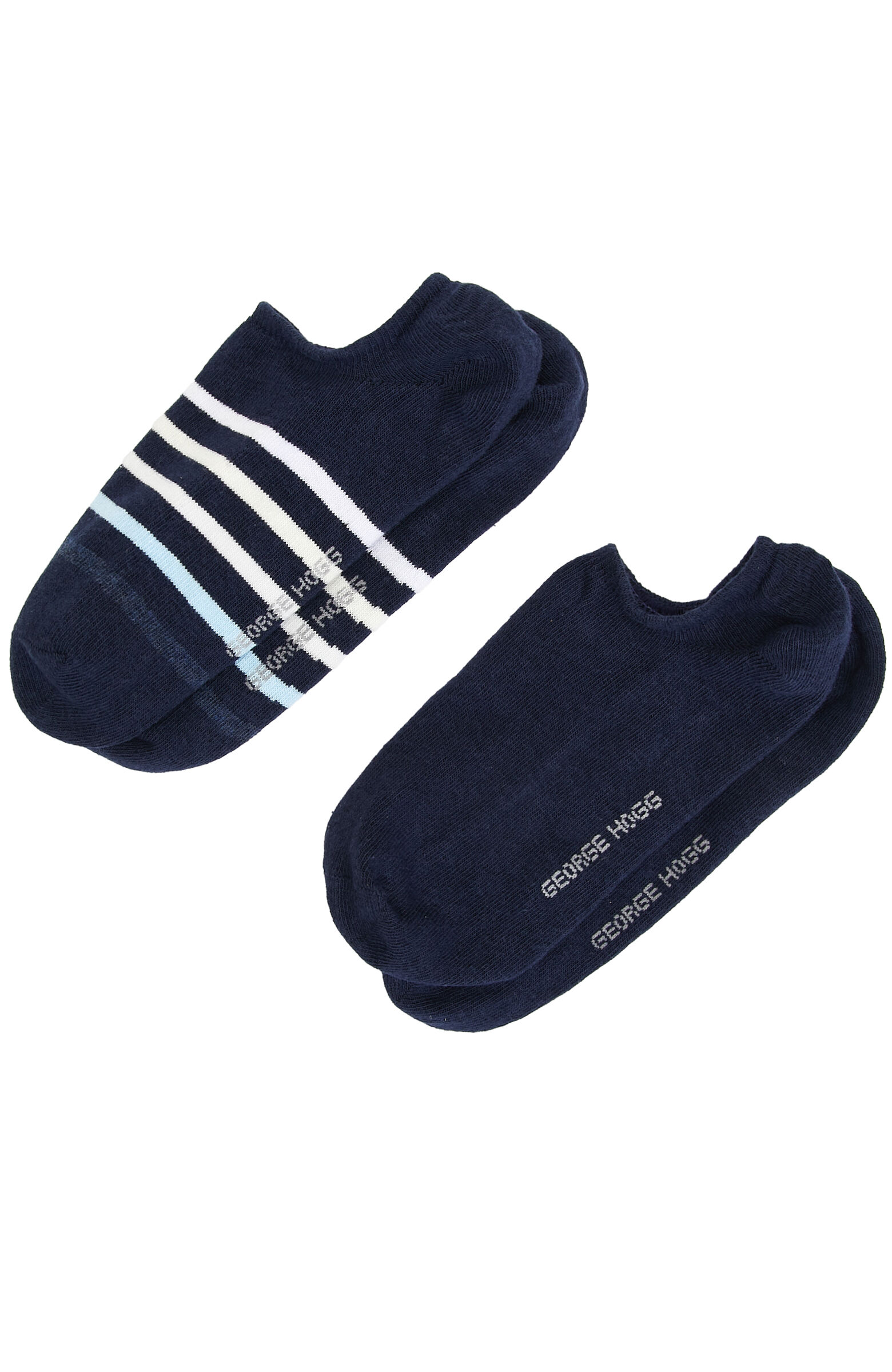 Lacivert 2li Kadın Bambu Patik Çorap Seti