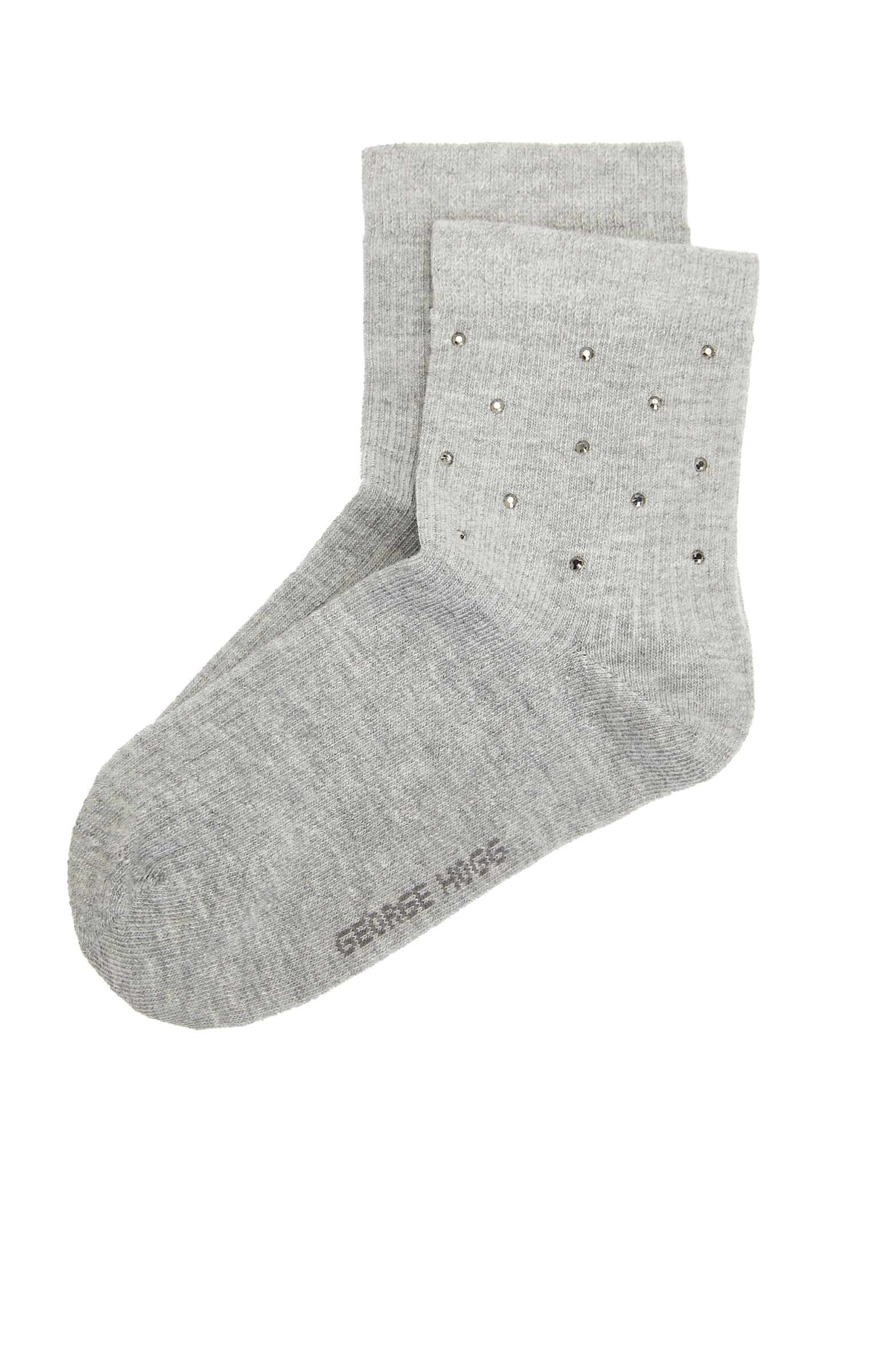 Gri Düz Soket Çorap