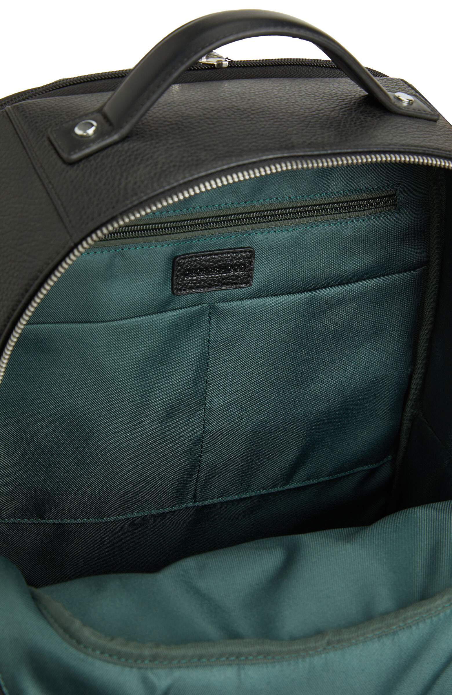 Siyah Erkek Suni Deri Sırt Çantası