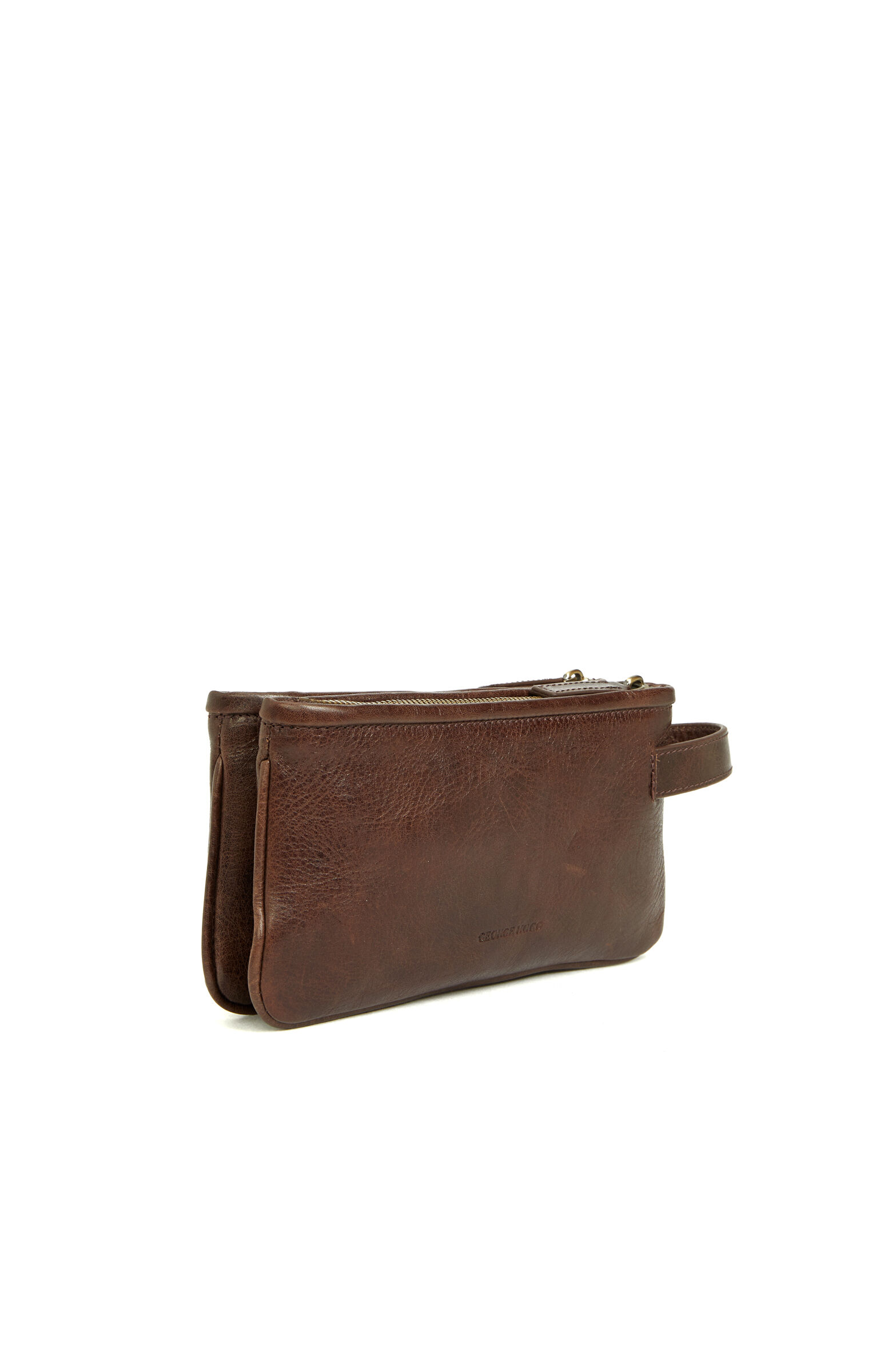 Kahverengi Erkek Deri Clutch