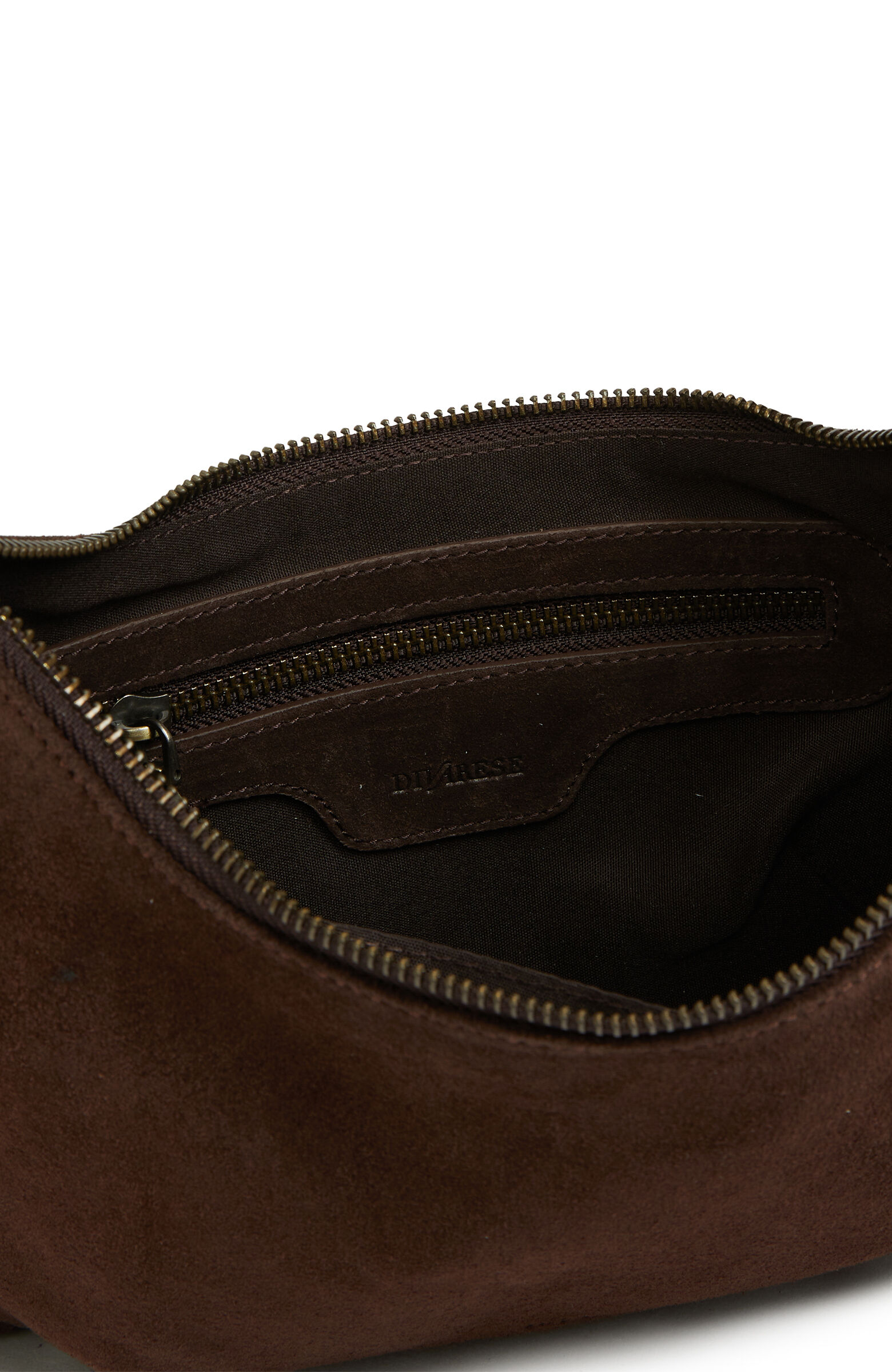 Kahverengi Püsküllü Kadın Süet Çanta