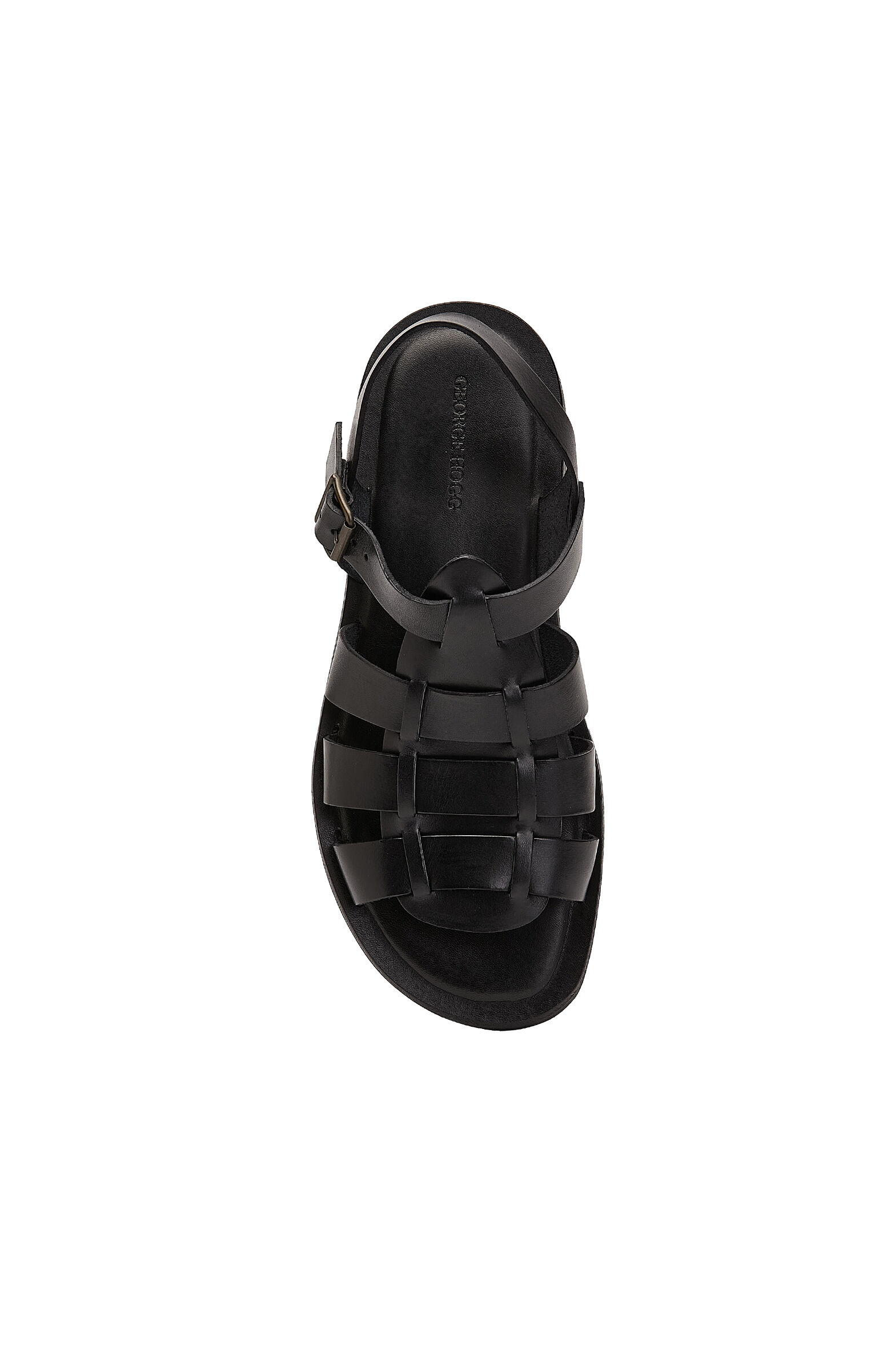 Siyah Erkek Günlük Rahat Deri Sandalet