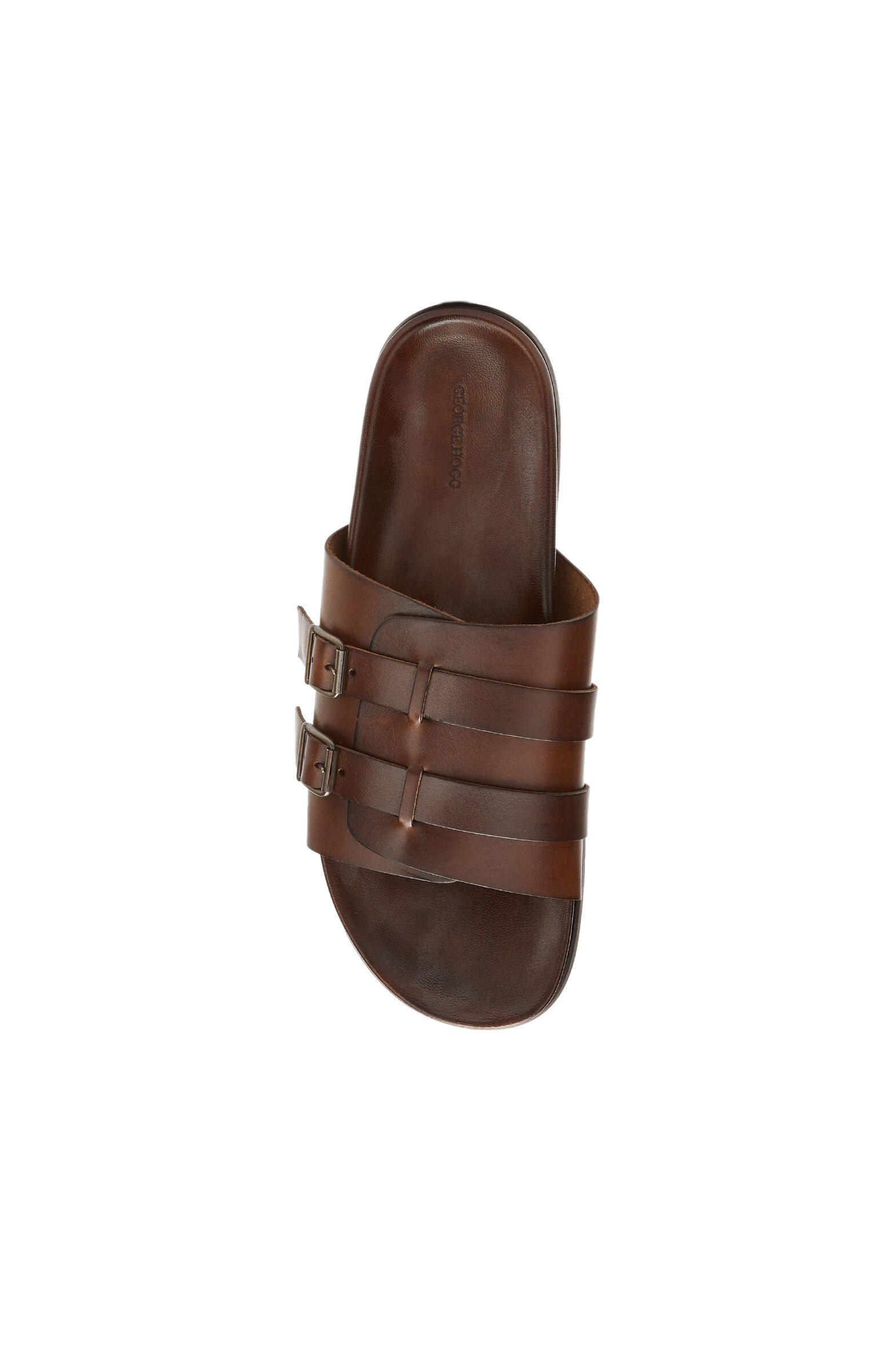 Acı Kahve Erkek Rahat Deri Terlik