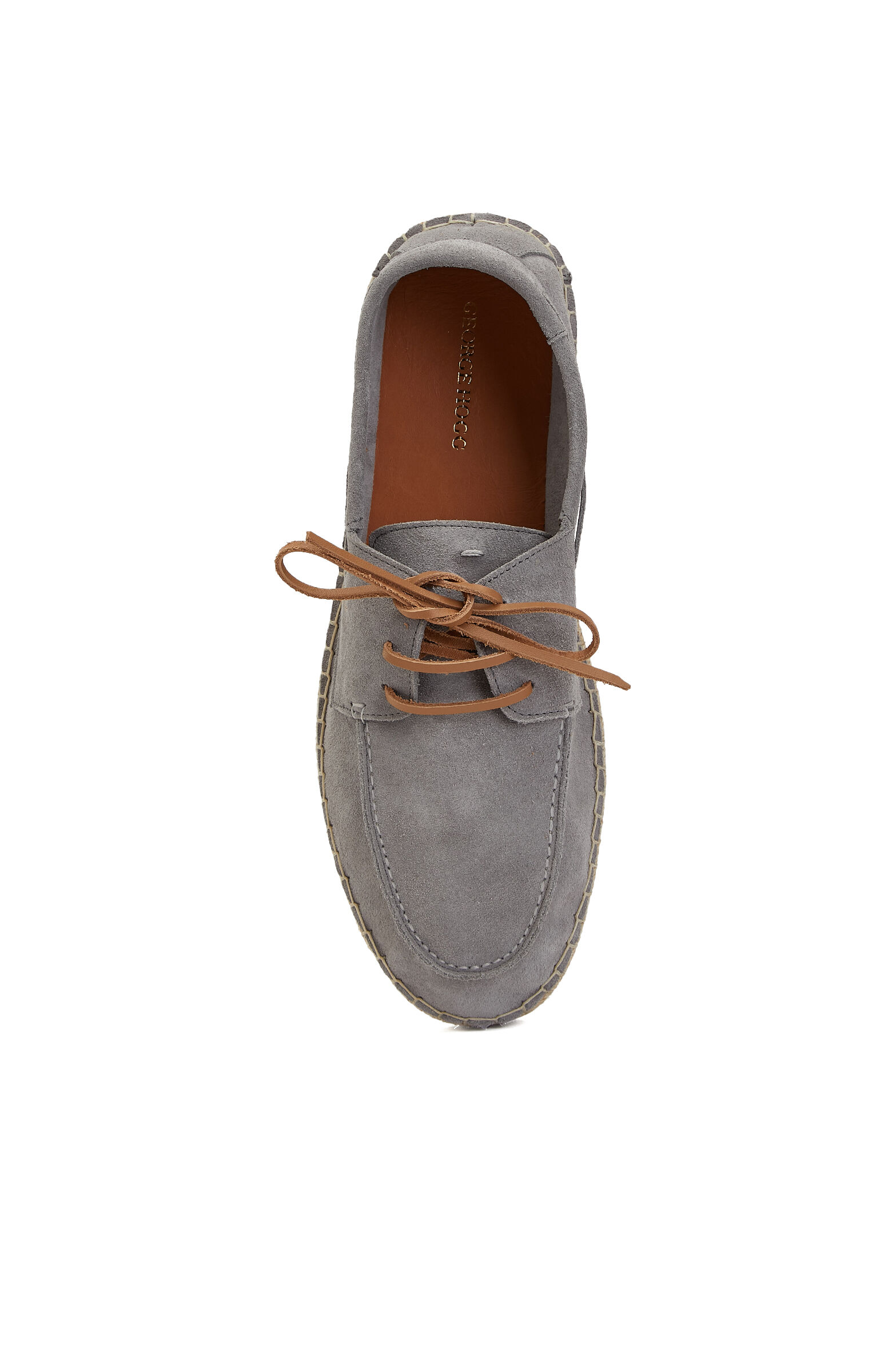Buz Mavisi Püskül Detaylı Erkek Deri Espadril