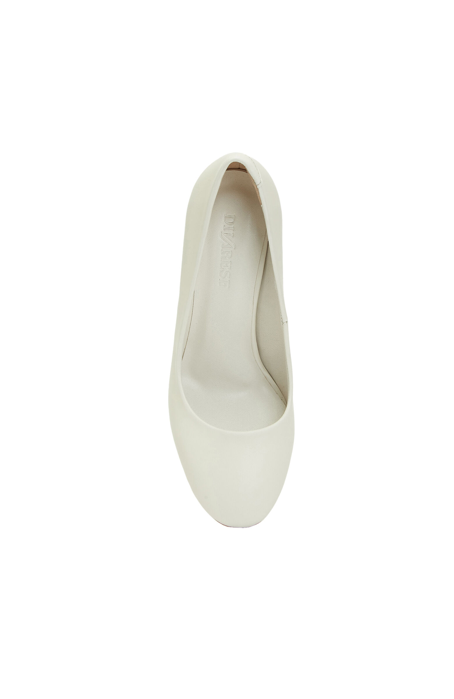 Kırık Beyaz Deri Stiletto