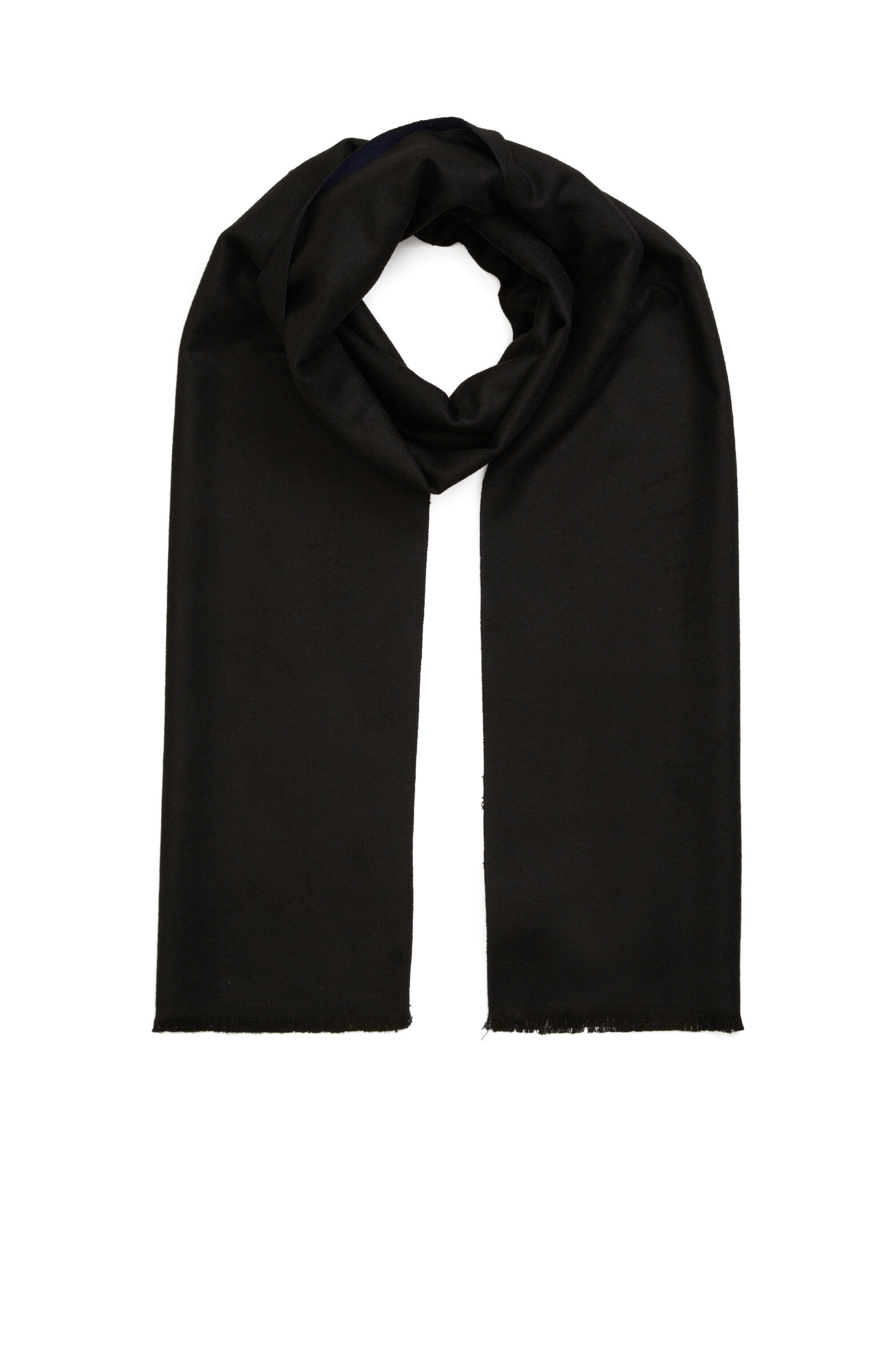 Black Double Sided Men's Soft Scarf