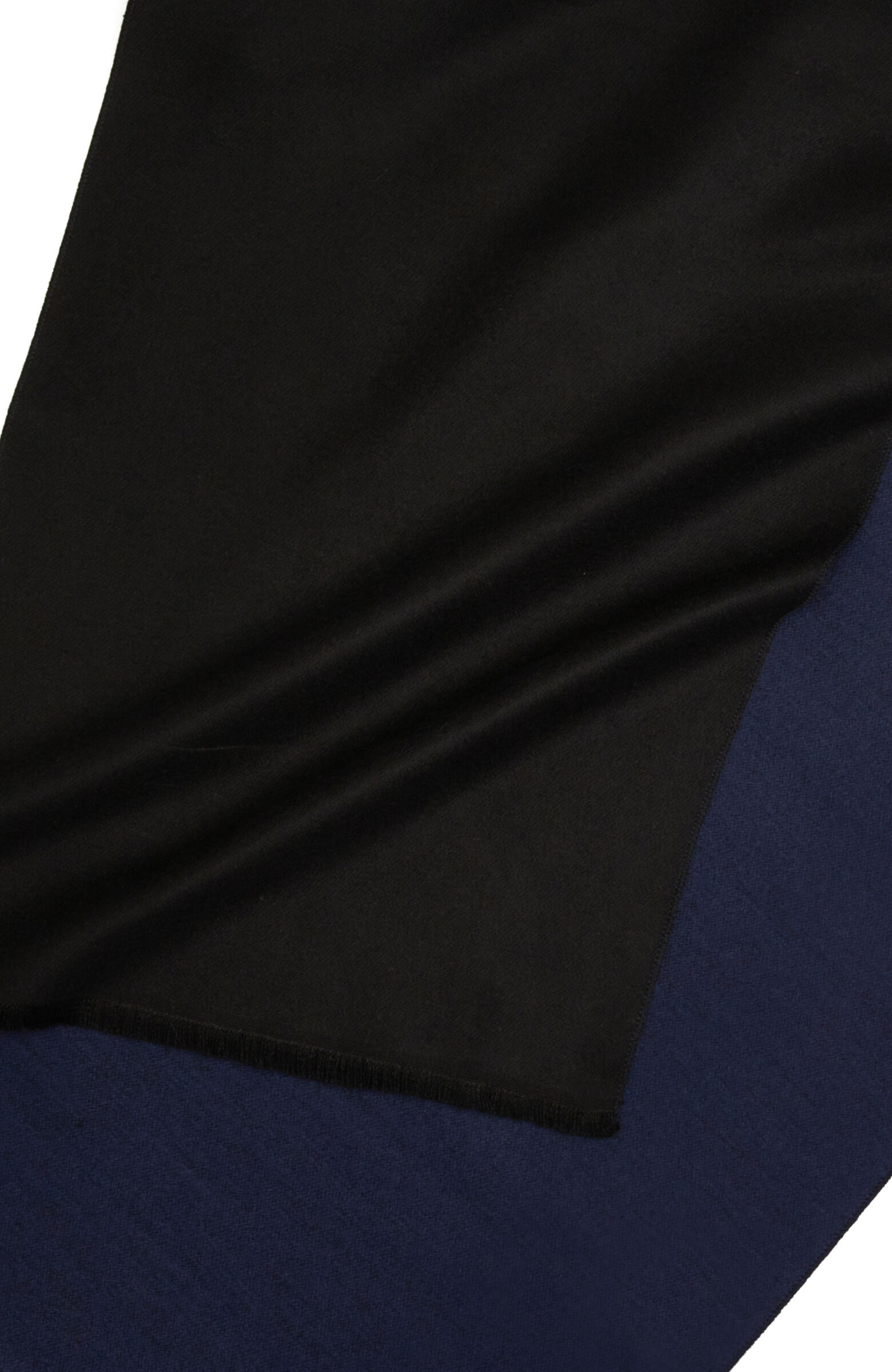 Black Double Sided Men's Soft Scarf