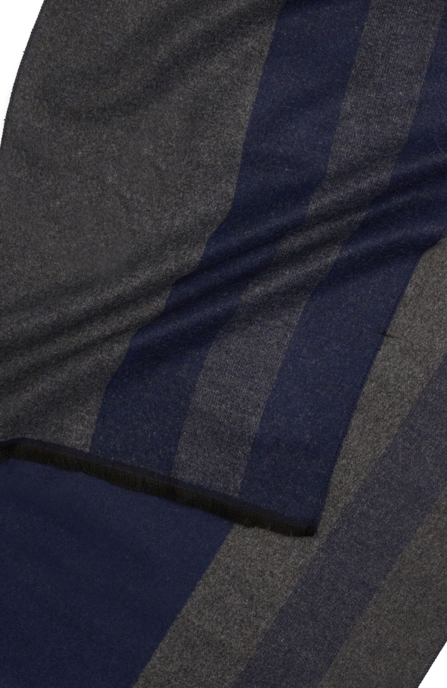 Navy Blue Striped Patterned Men's Soft Scarf