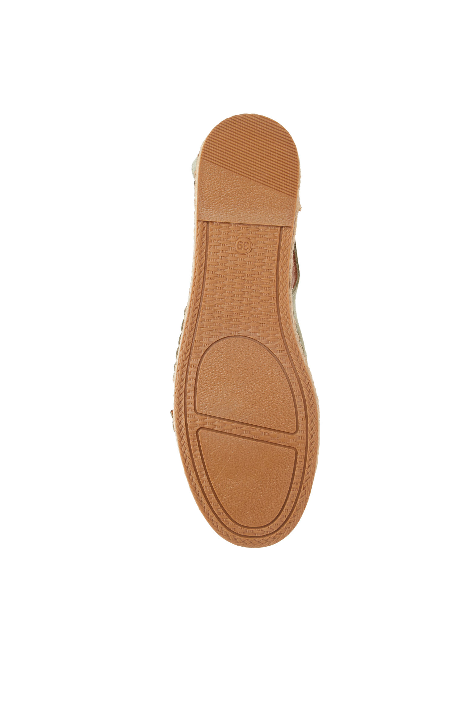 Yeşil Lastik Detaylı Kadın Süet Espadril