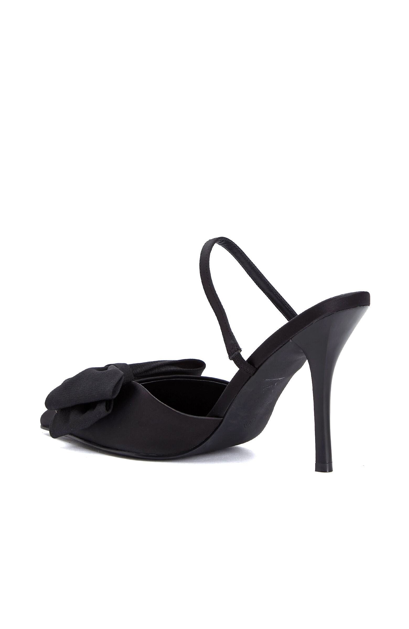Black Buckle Detailed Stiletto