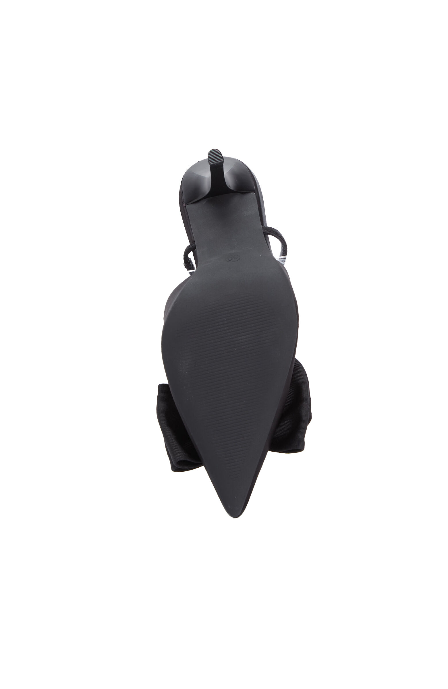 Black Buckle Detailed Stiletto
