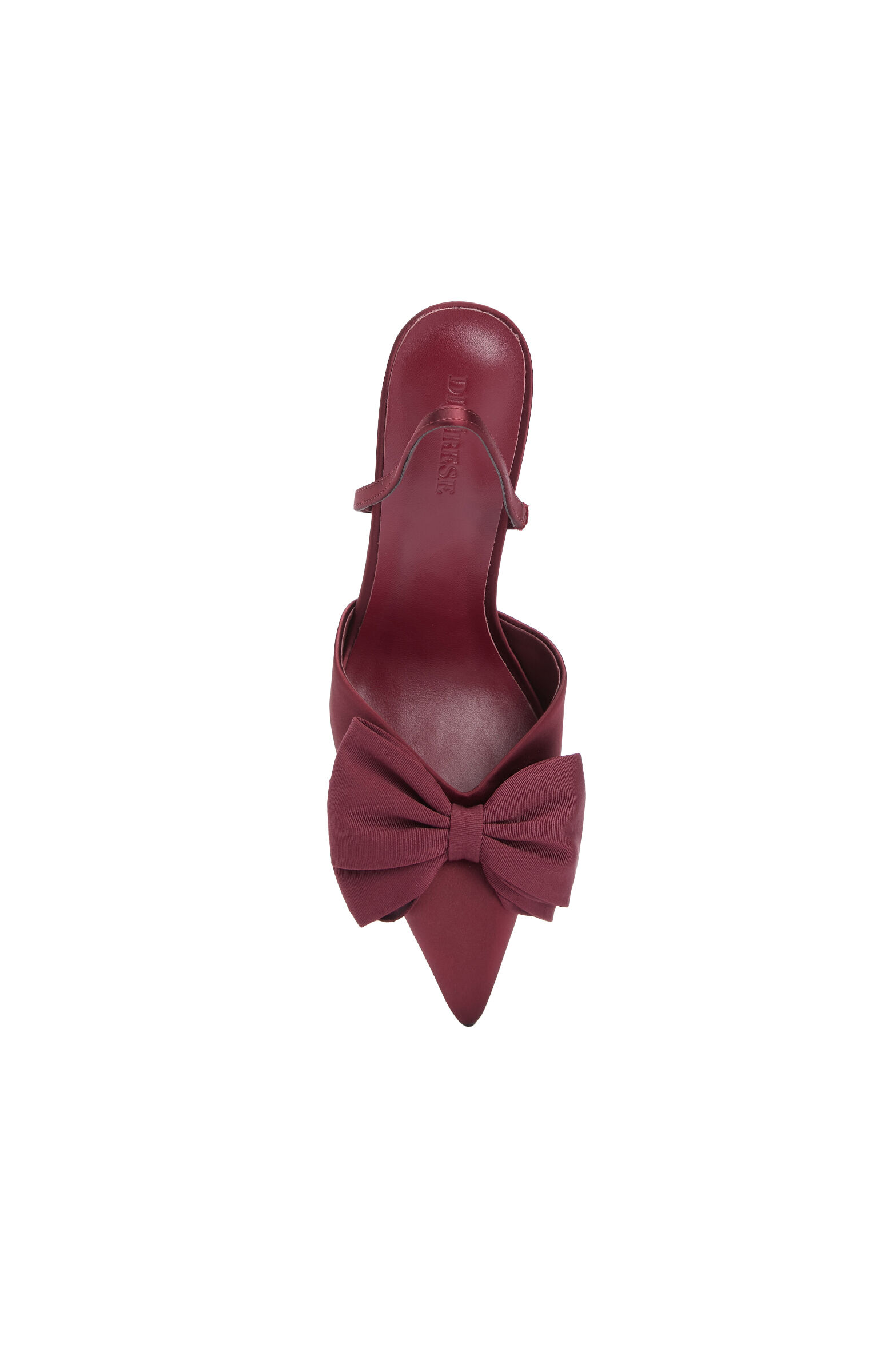 Burgundy Buckle Detailed Stiletto