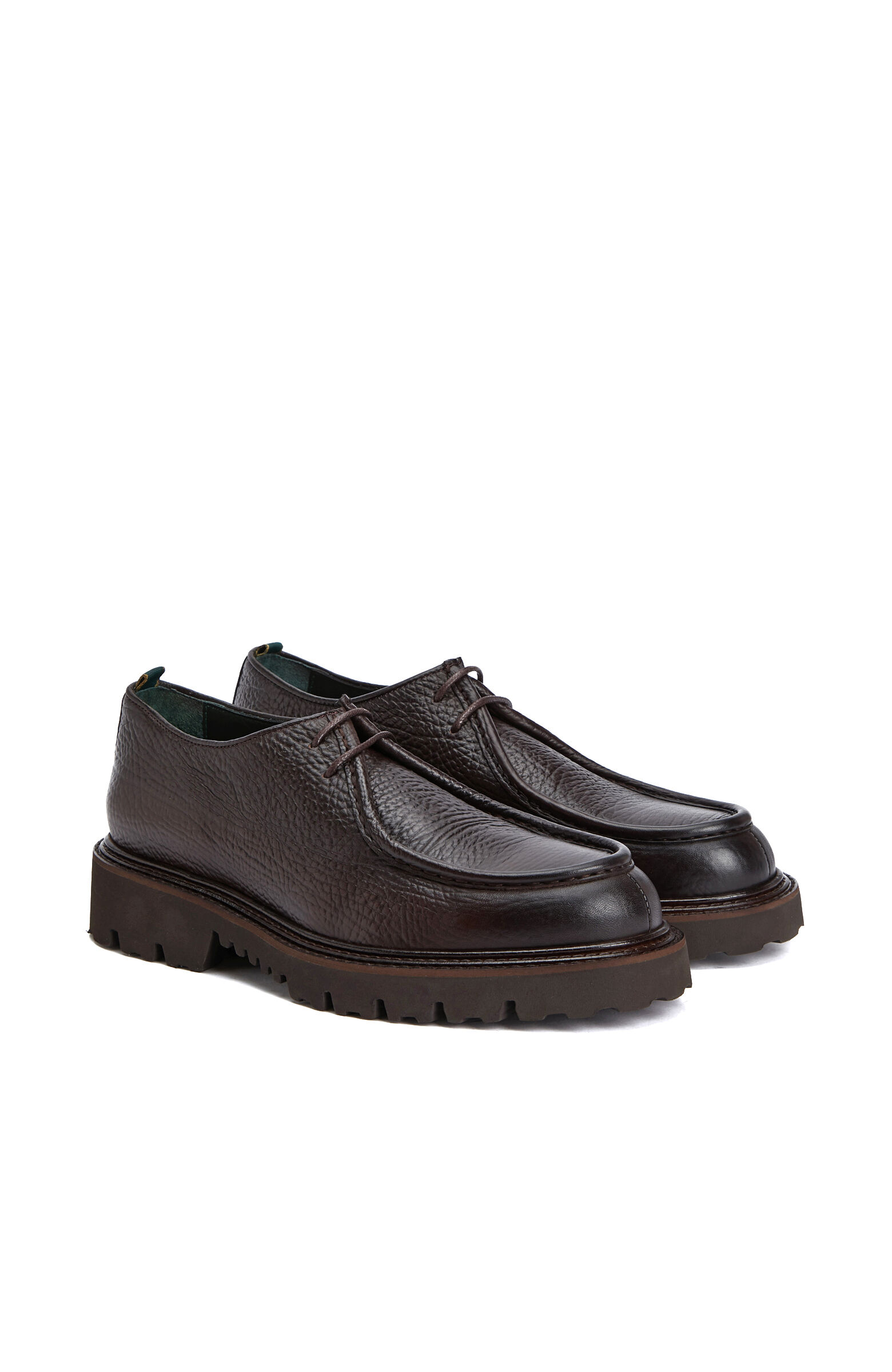 Brown Men's Leather Floater Shoes