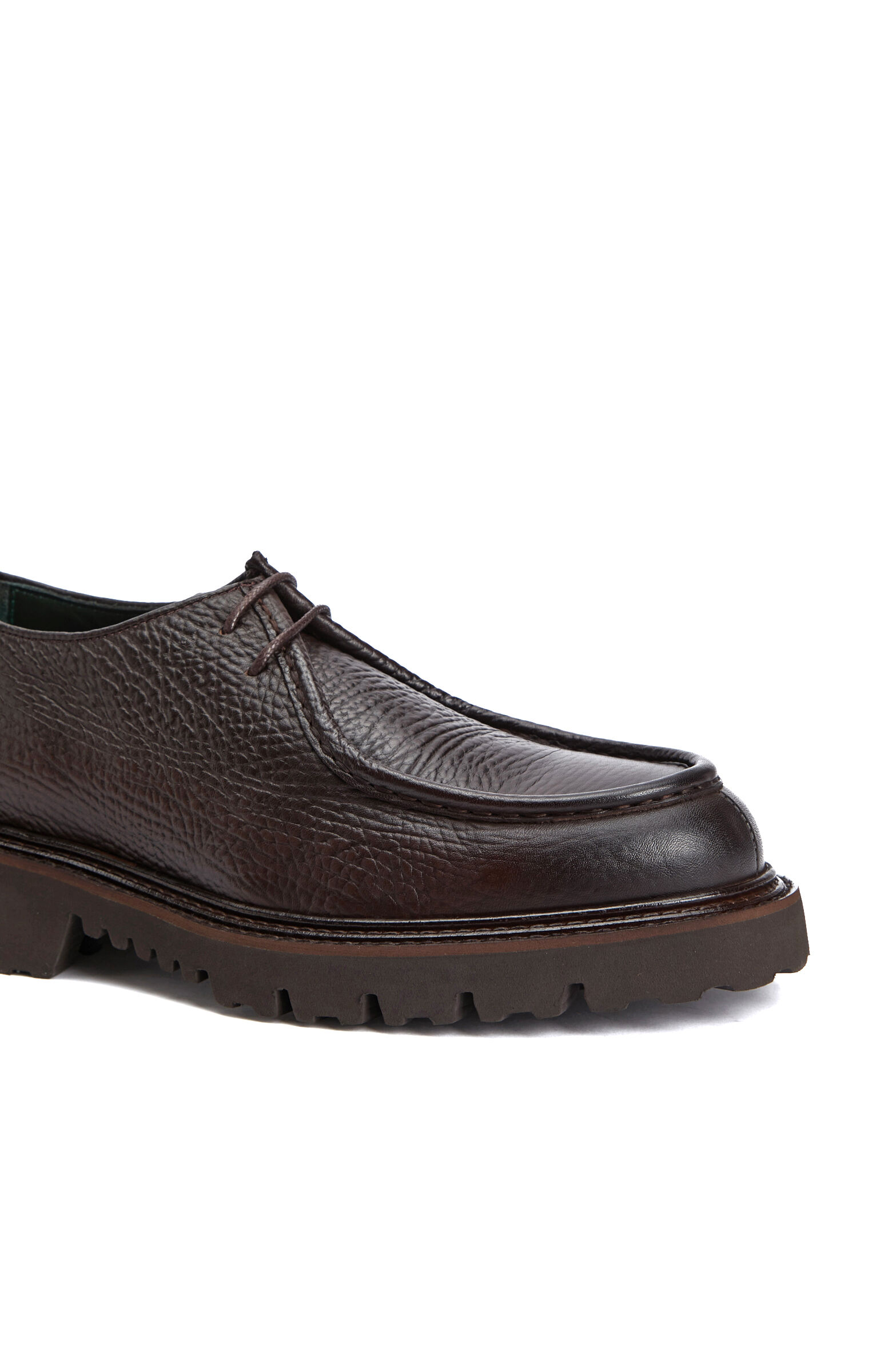 Brown Men's Leather Floater Shoes