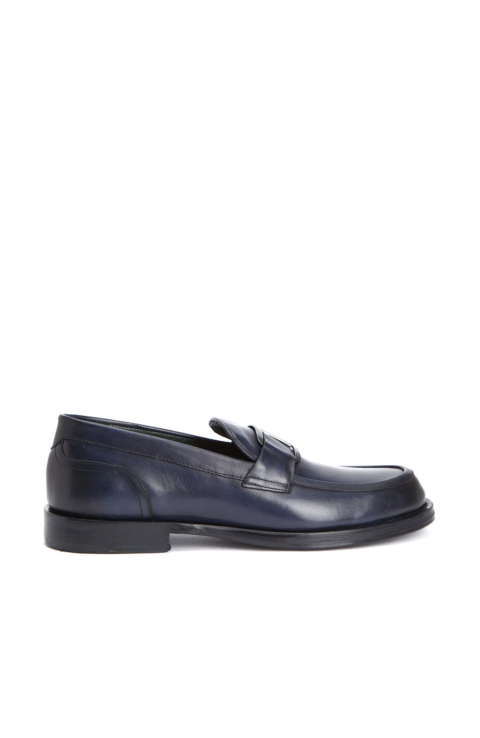 Lacivert Toka Detaylı Erkek Deri Loafer