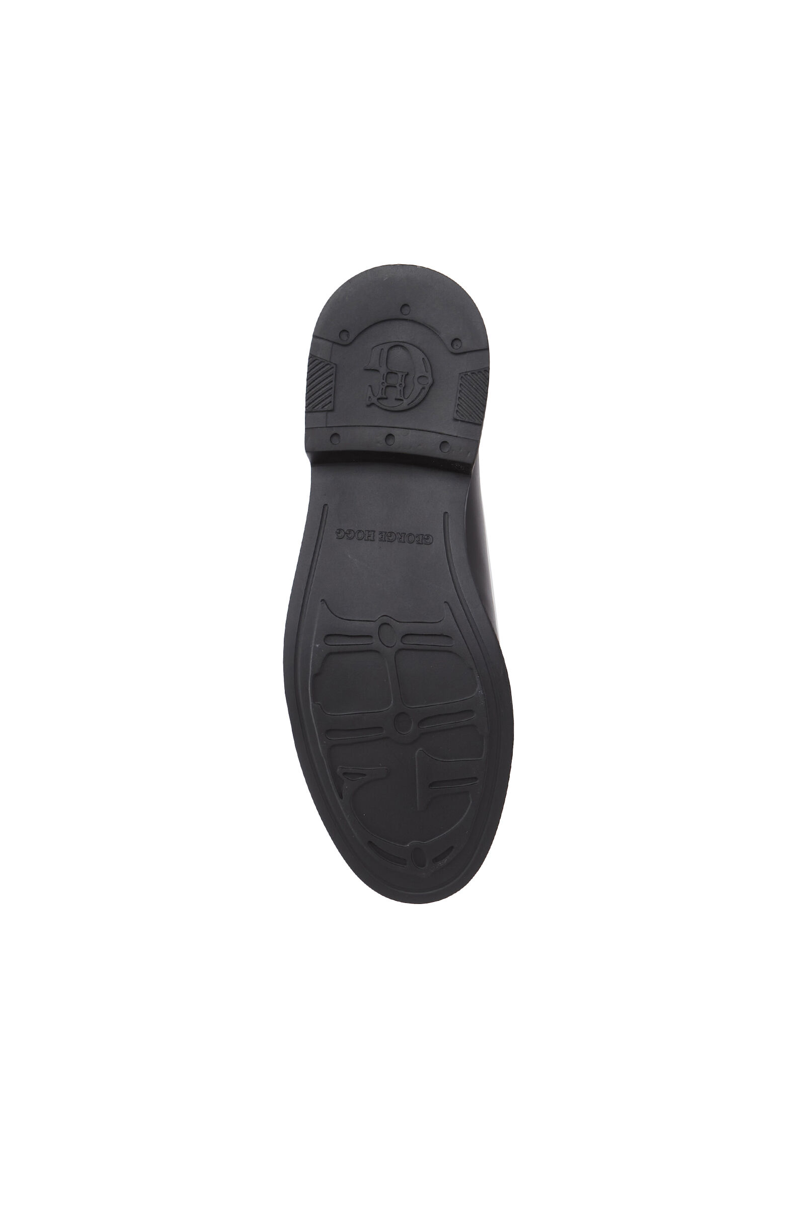 Black Saddle Detailed Men's Leather Shoes