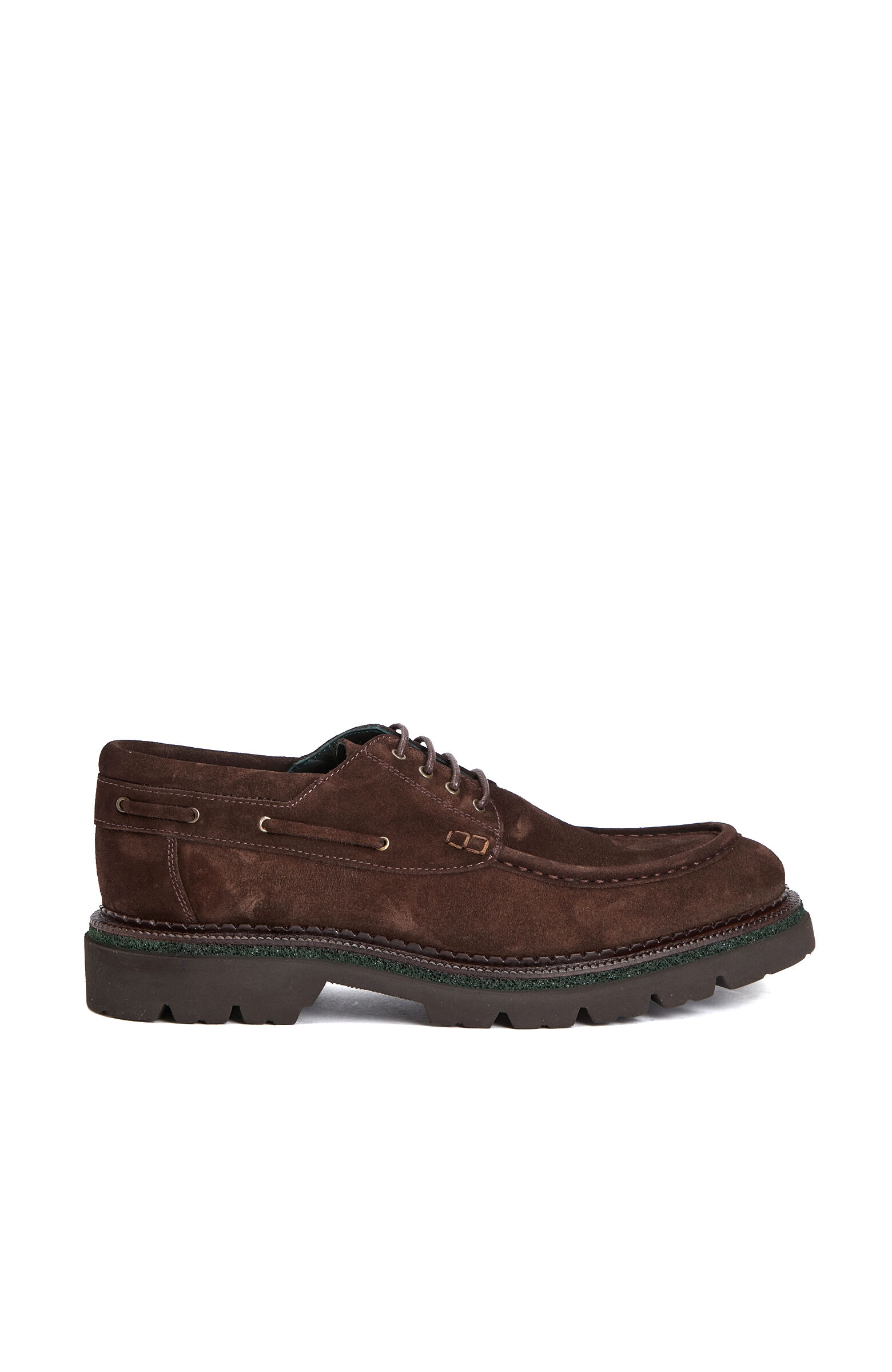 Brown Saddle Detailed Men's Suede Loafer