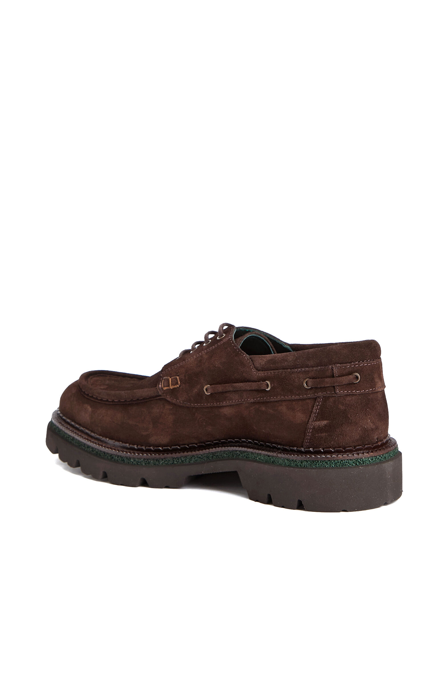Brown Saddle Detailed Men's Suede Loafer
