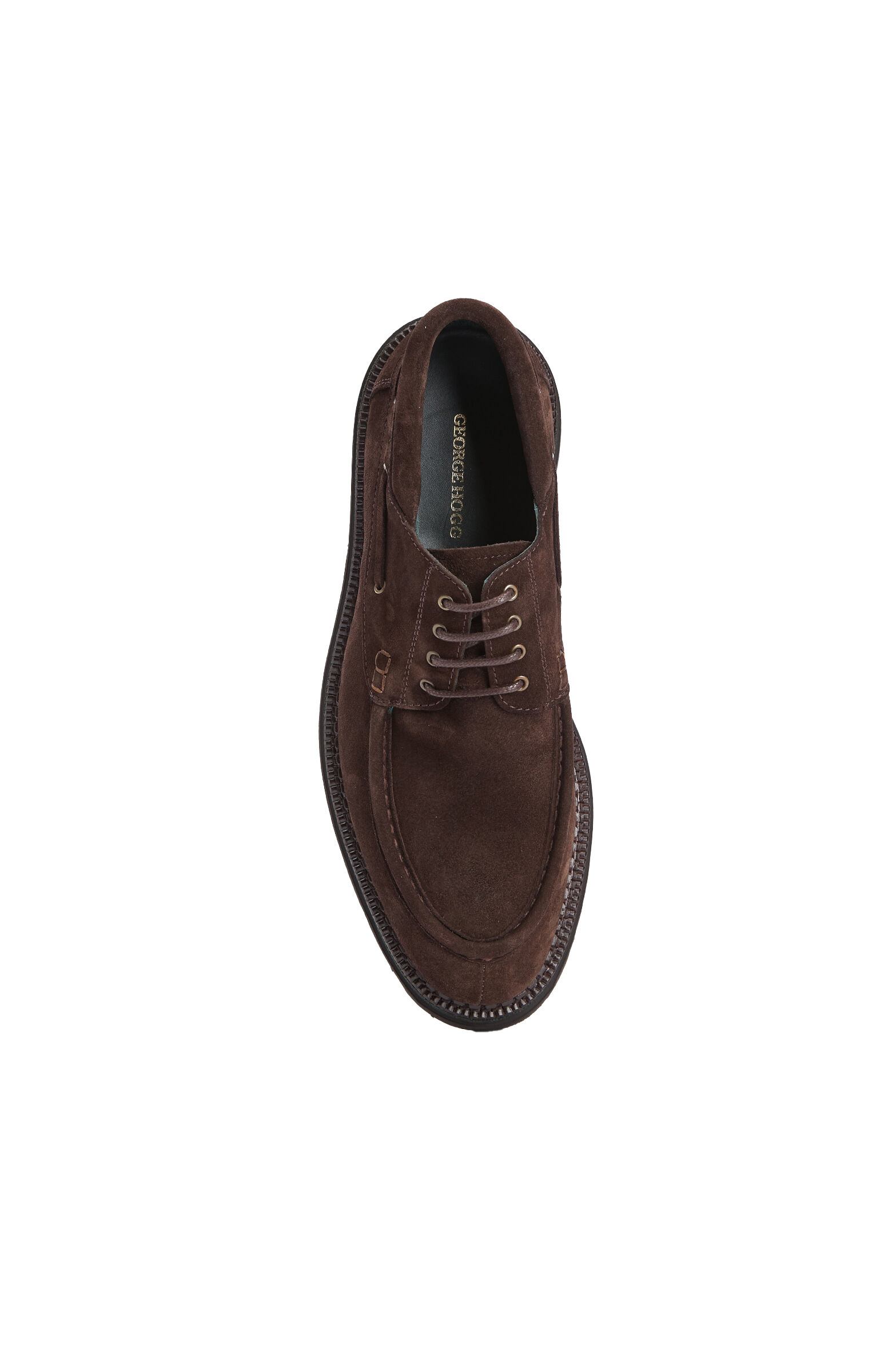 Brown Saddle Detailed Men's Suede Loafer