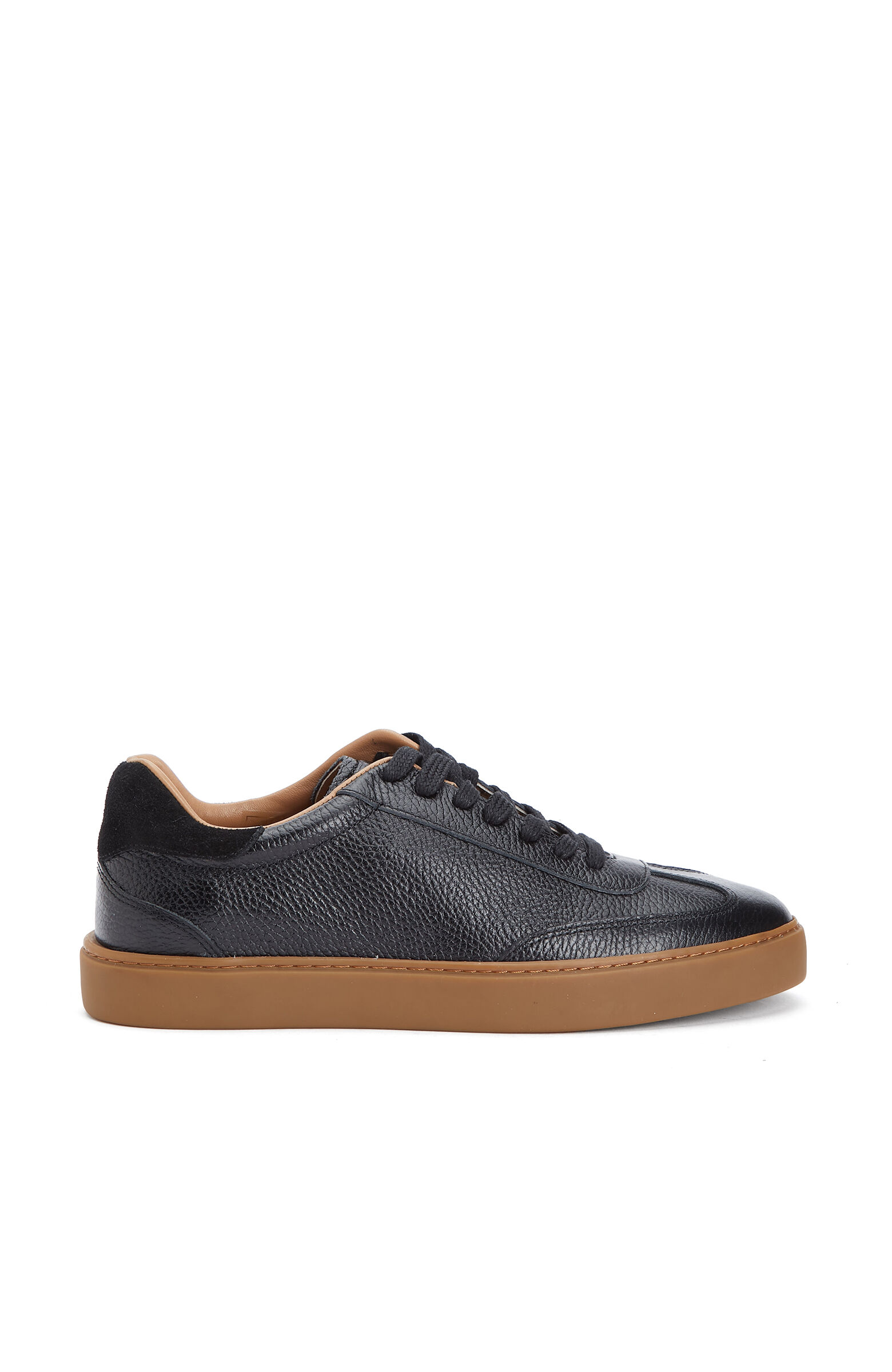 Kahverengi Erkek Floter Deri Sneaker