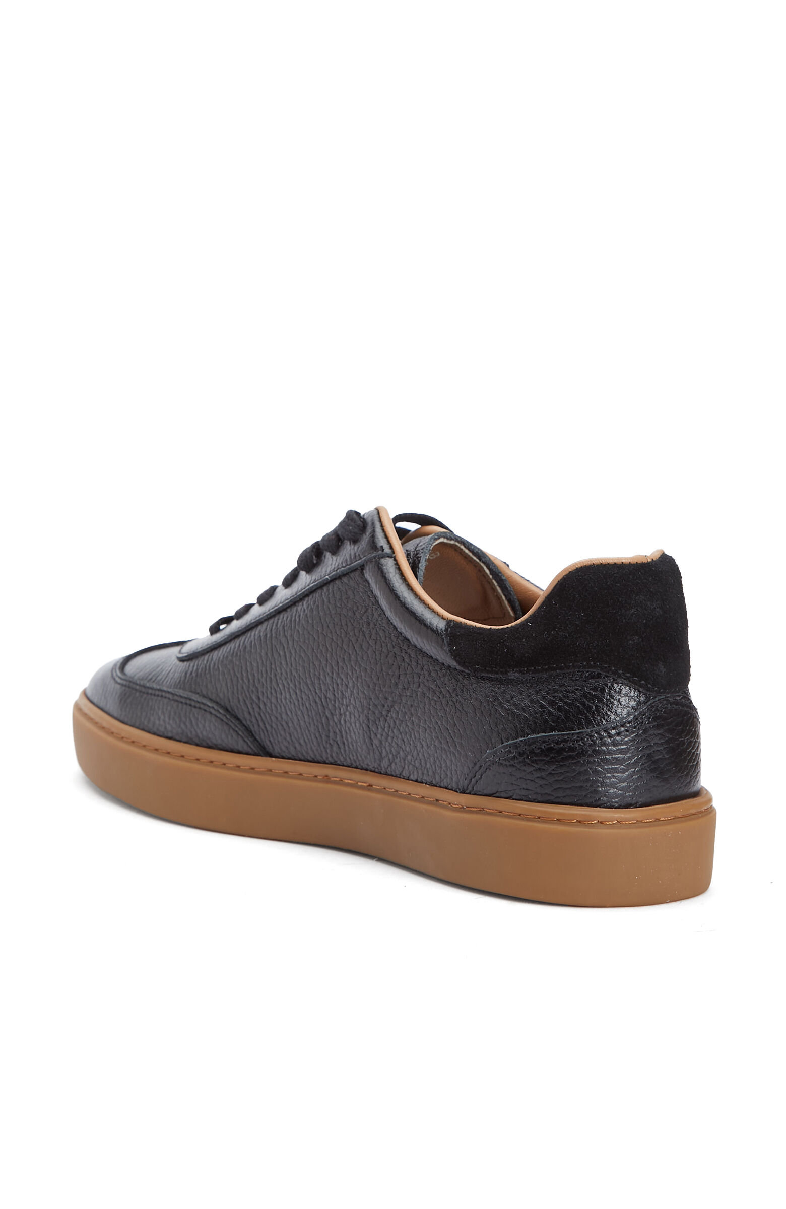 Siyah Erkek Floter Deri Sneaker