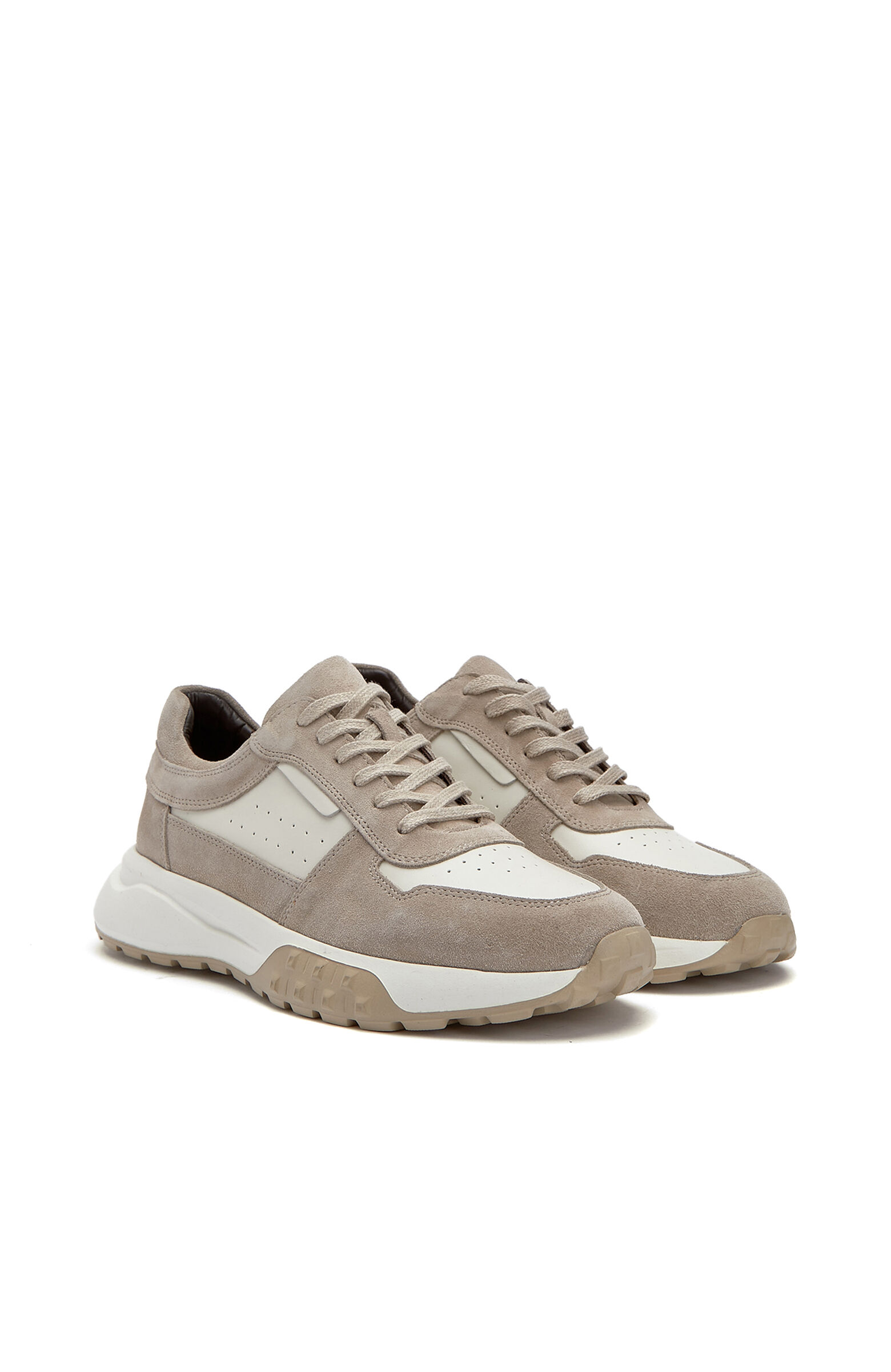 Ekru Bej Günlük Rahat Erkek Süet Sneaker