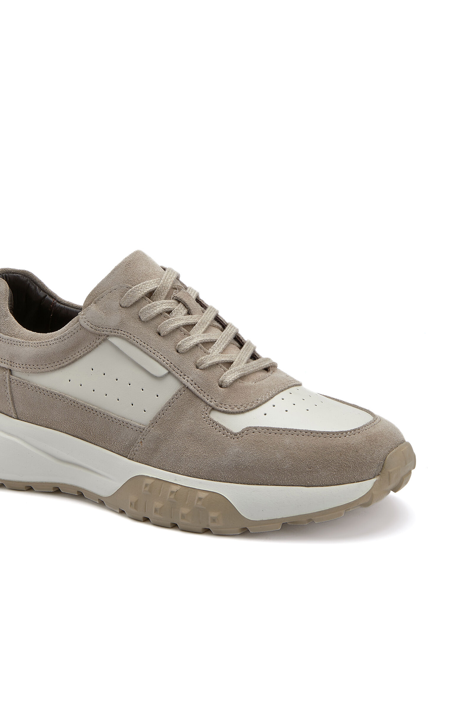 Ekru Bej Günlük Rahat Erkek Süet Sneaker