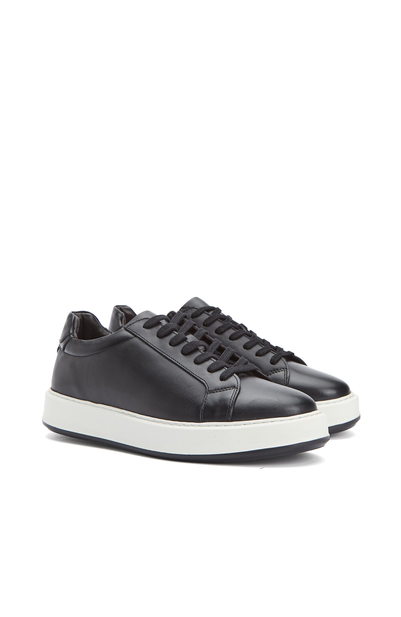 Siyah Günlük Rahat Erkek Deri Sneaker