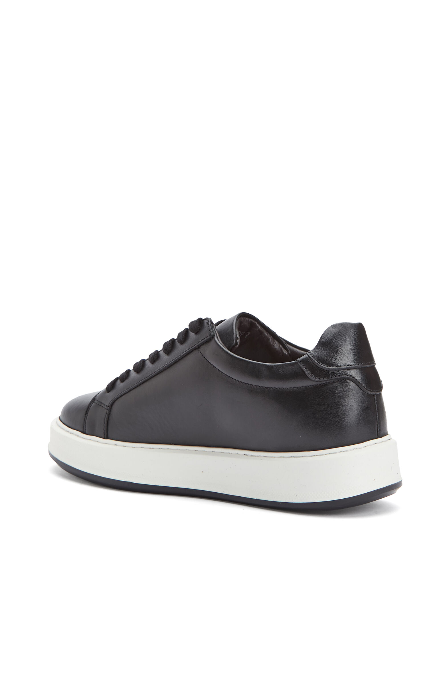 Siyah Günlük Rahat Erkek Deri Sneaker