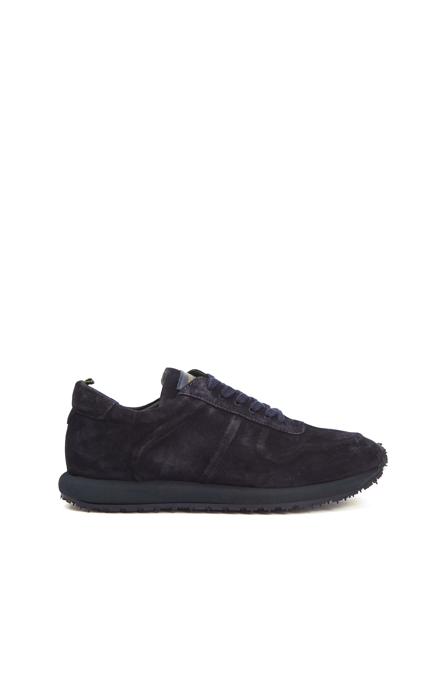 Lacivert Kabartma Desenli Erkek Süet Sneaker