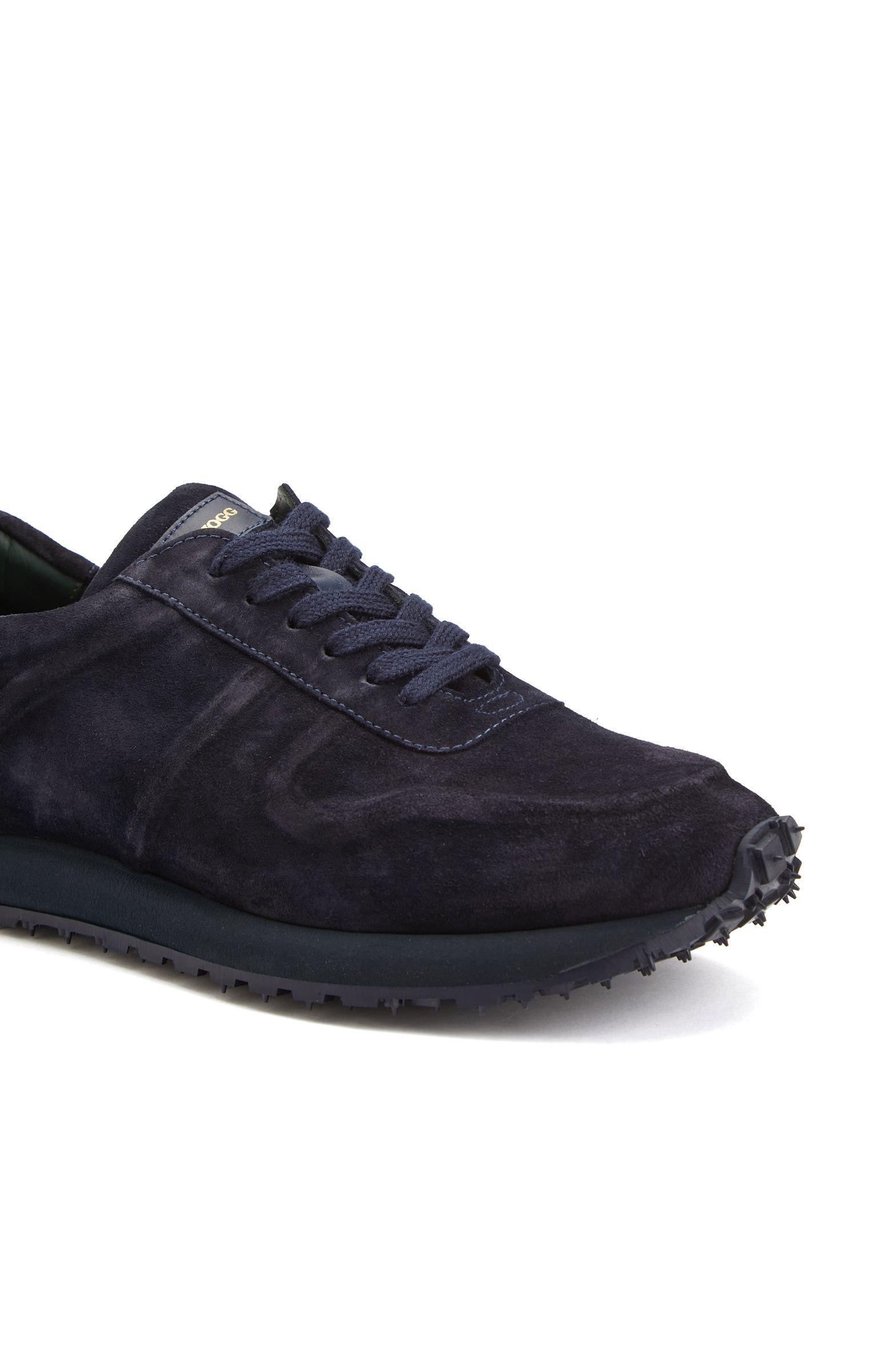 Lacivert Kabartma Desenli Erkek Süet Sneaker