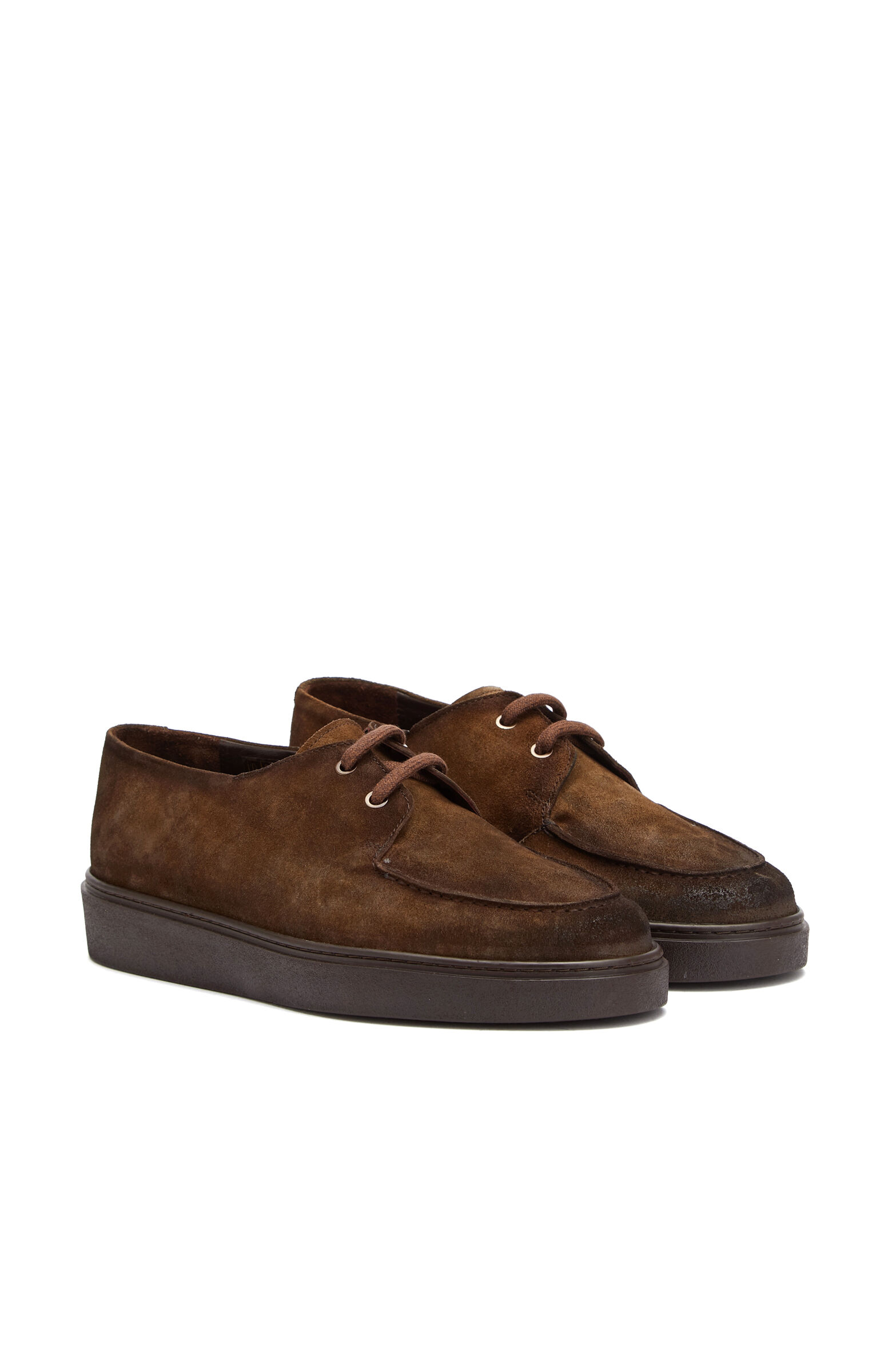 Kahverengi Saraç Detaylı Erkek Süet Loafer