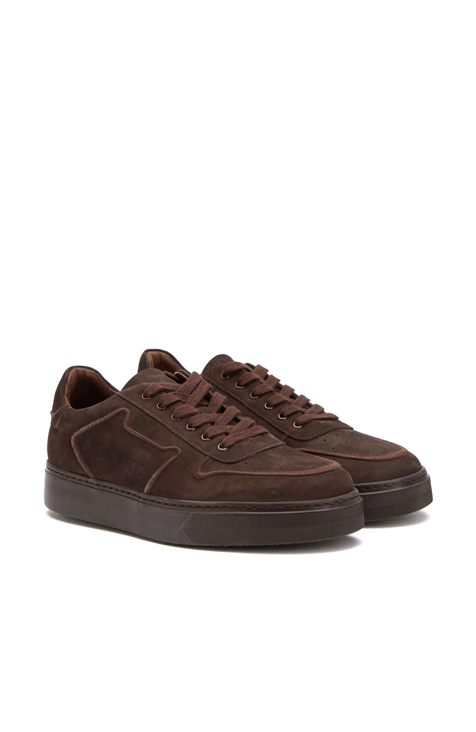 Kahverengi Erkek Nubuk Sneaker