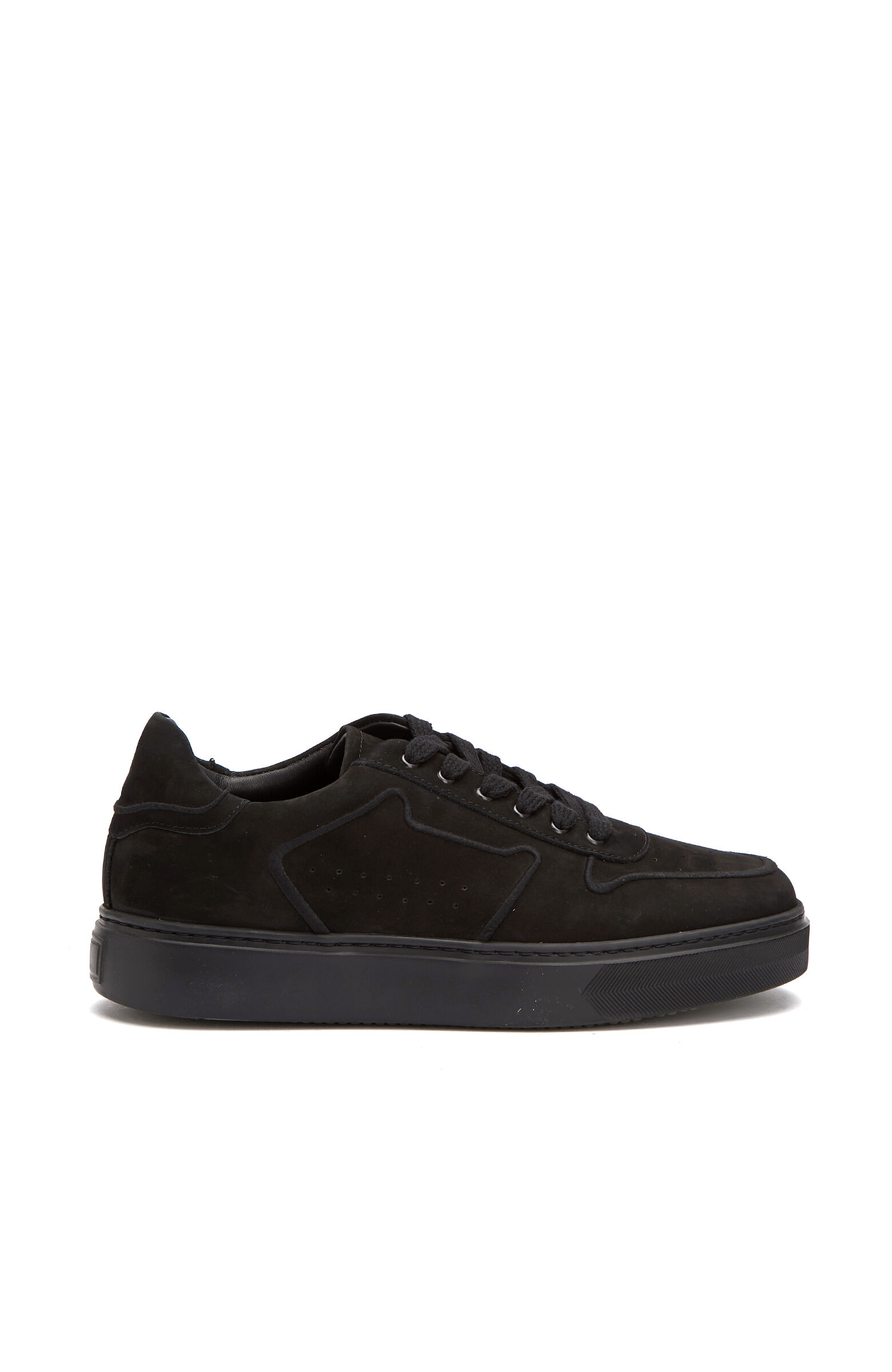Siyah Erkek Nubuk Deri Sneaker