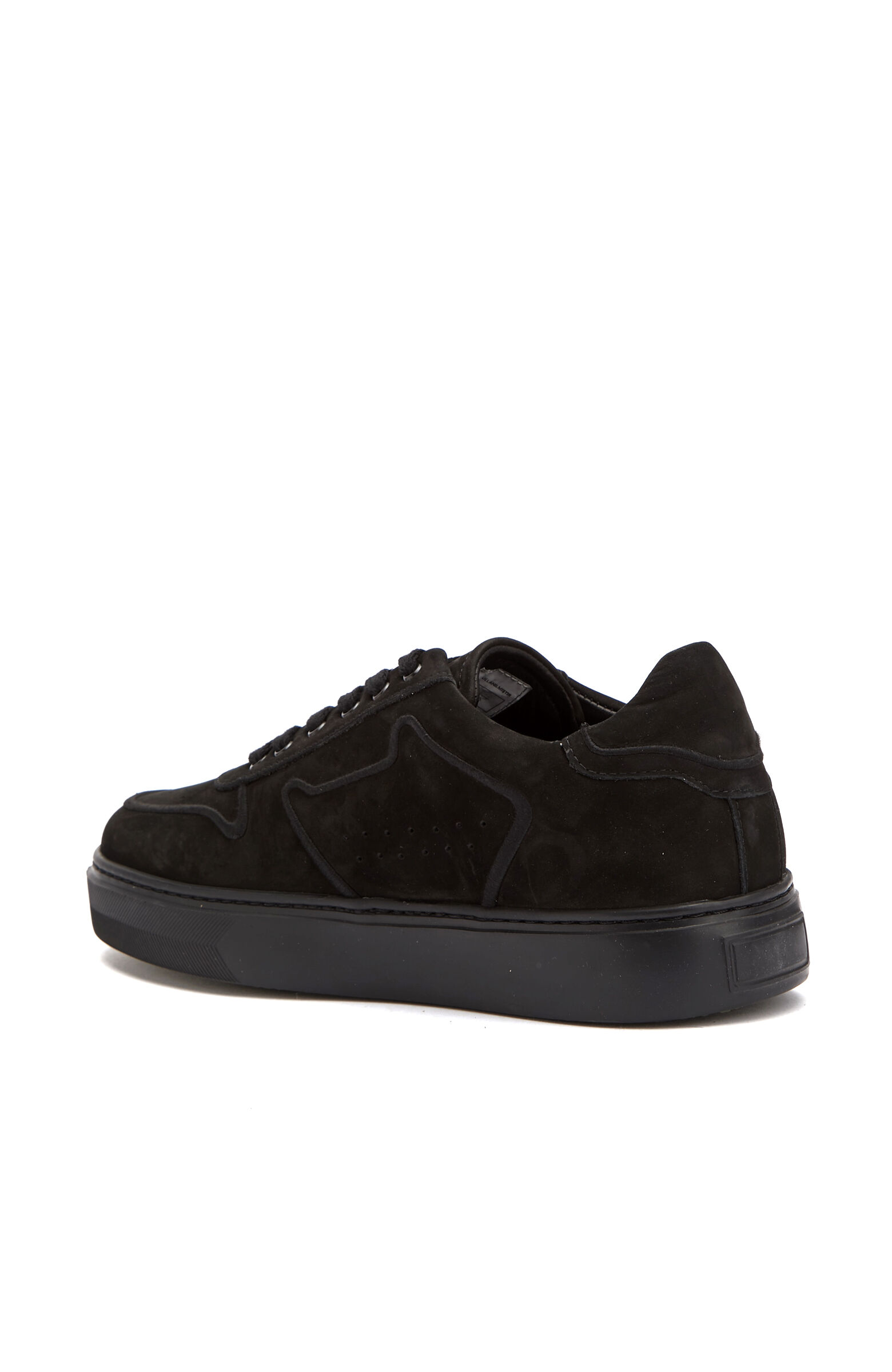 Siyah Erkek Nubuk Deri Sneaker