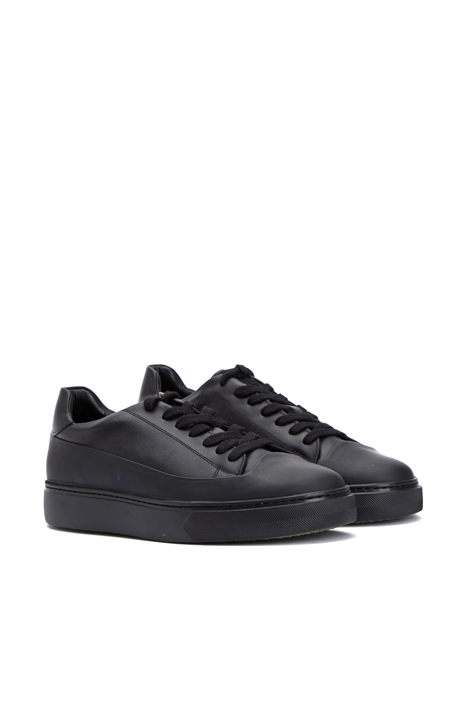 Siyah Erkek Deri Sneaker