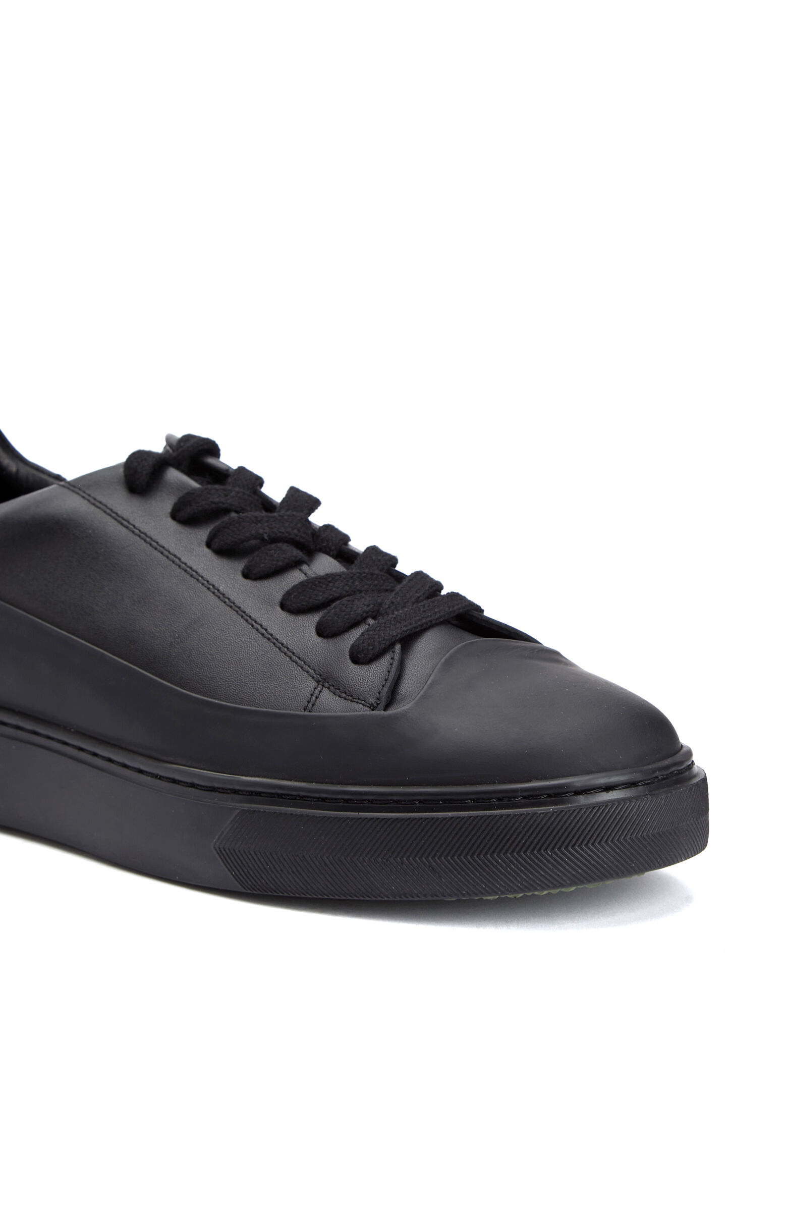 Siyah Erkek Deri Sneaker