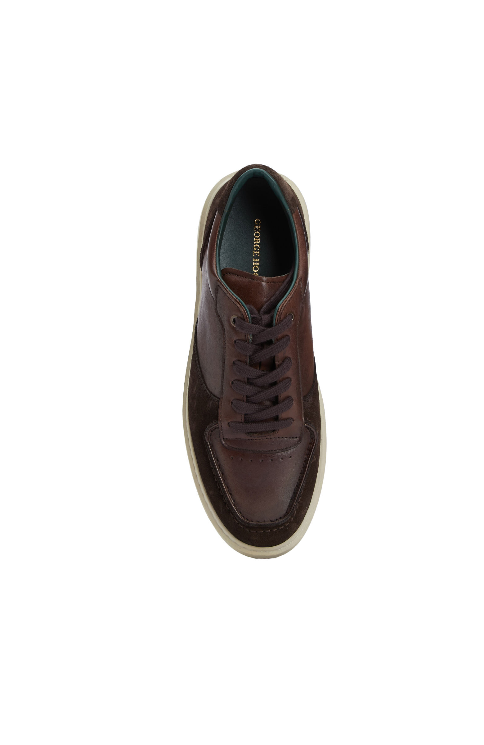 Kahverengi Süet Garnili Erkek Deri Sneaker