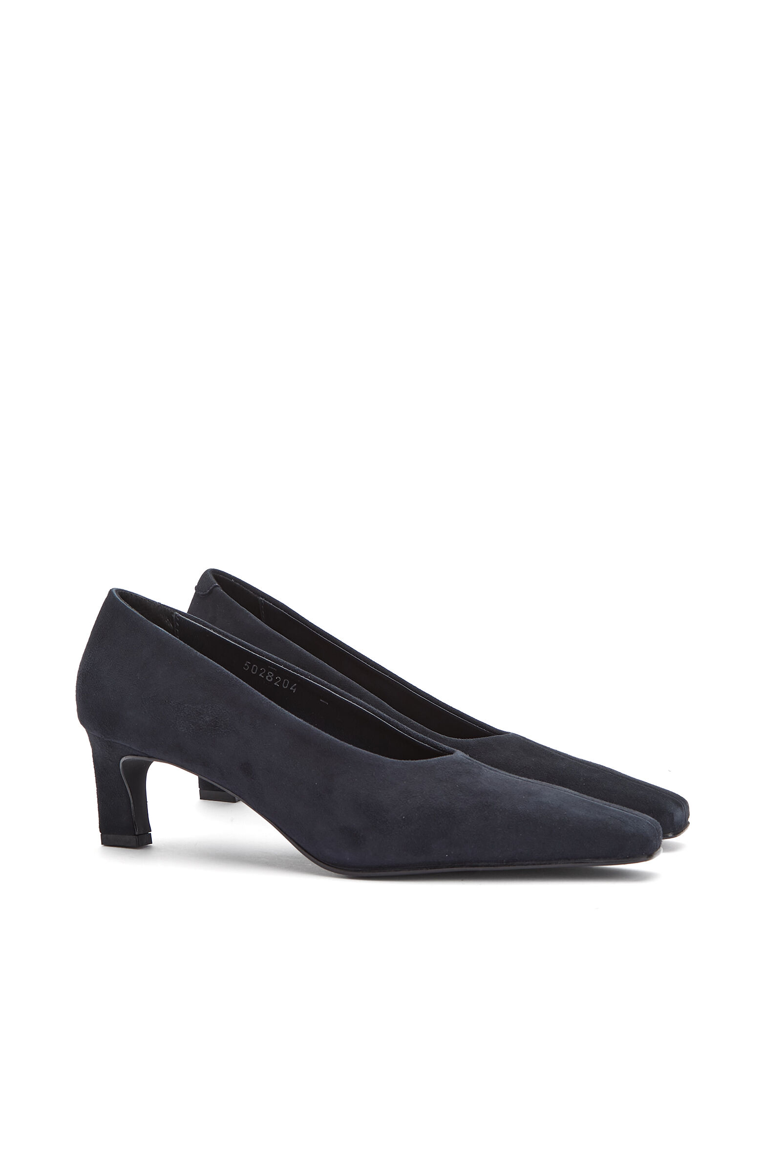 Lacivert Süet Deri Stiletto