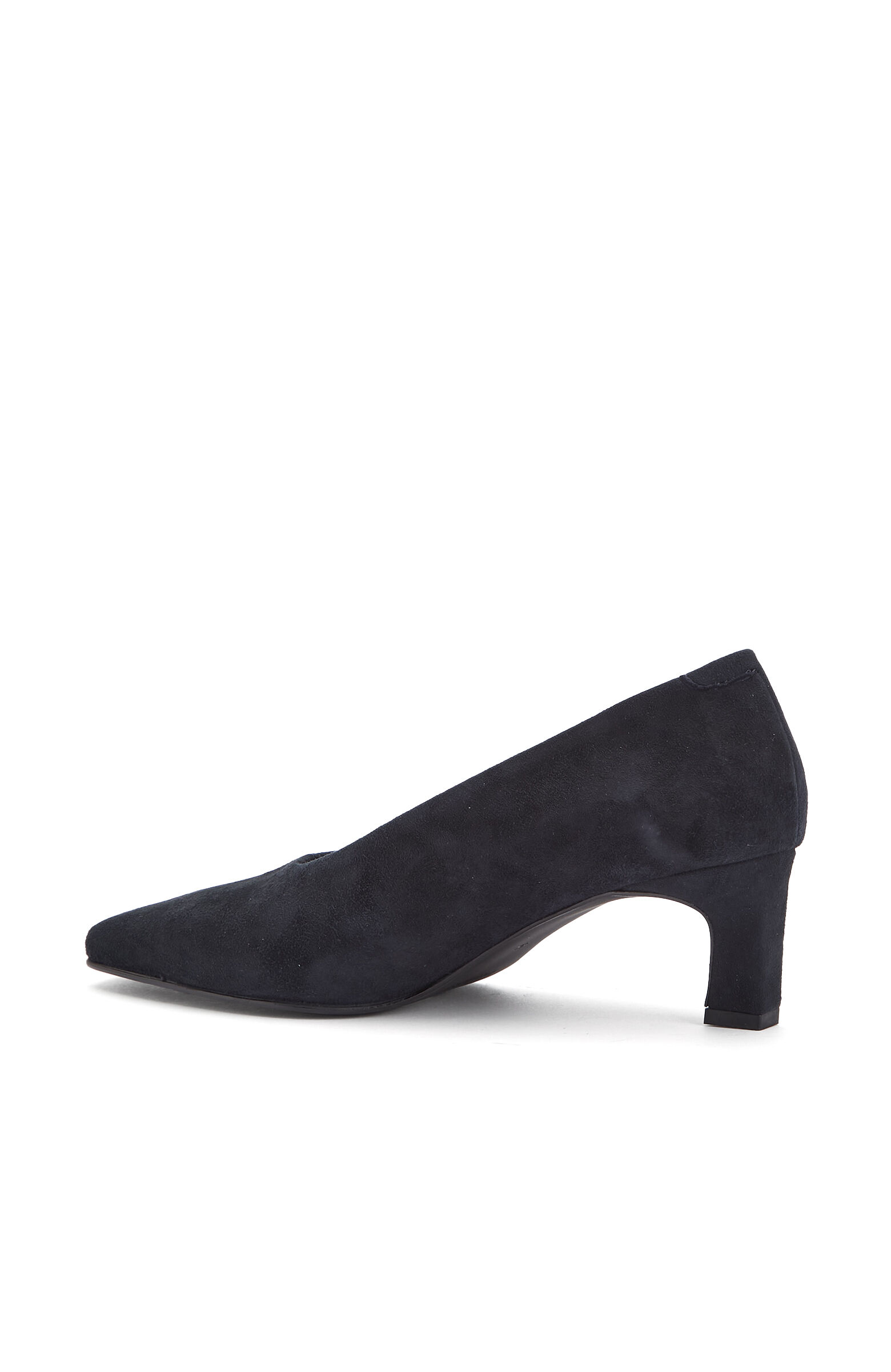 Lacivert Süet Deri Stiletto