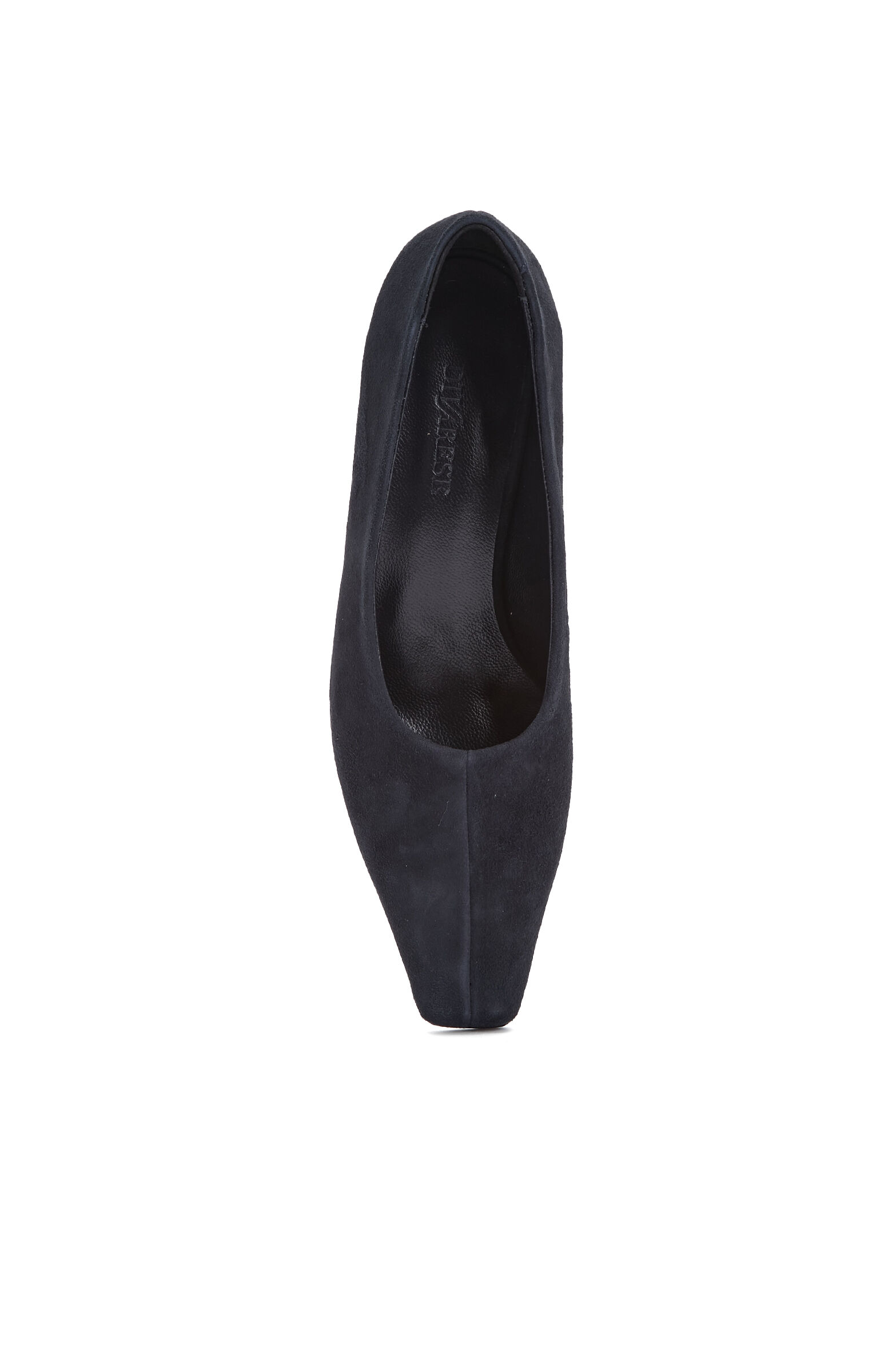 Lacivert Süet Deri Stiletto