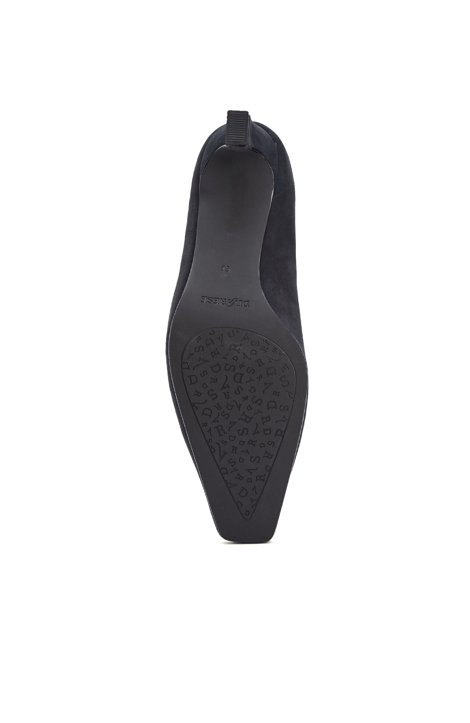 Lacivert Süet Deri Stiletto