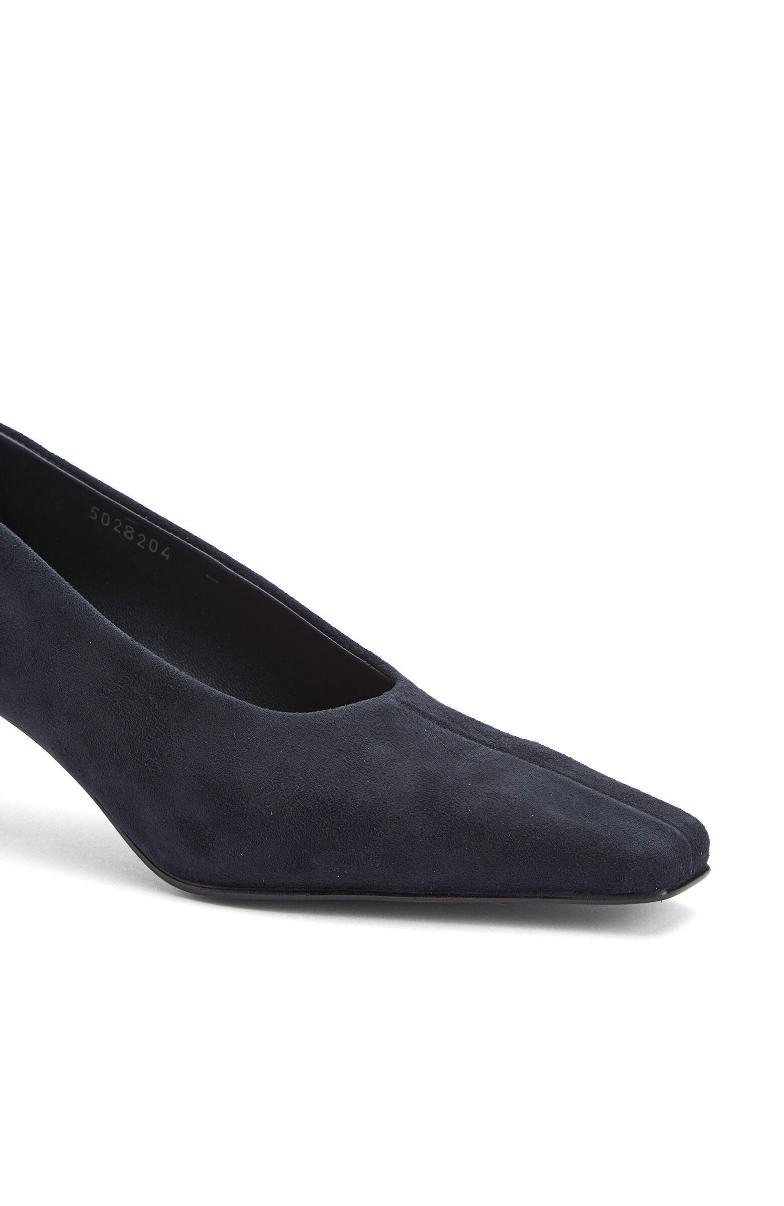 Lacivert Süet Deri Stiletto