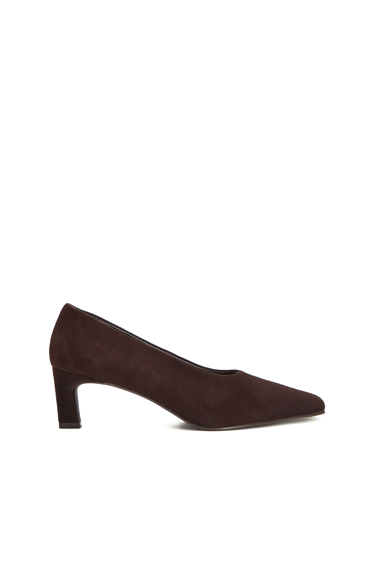 Bitter Brown Suede Heels
