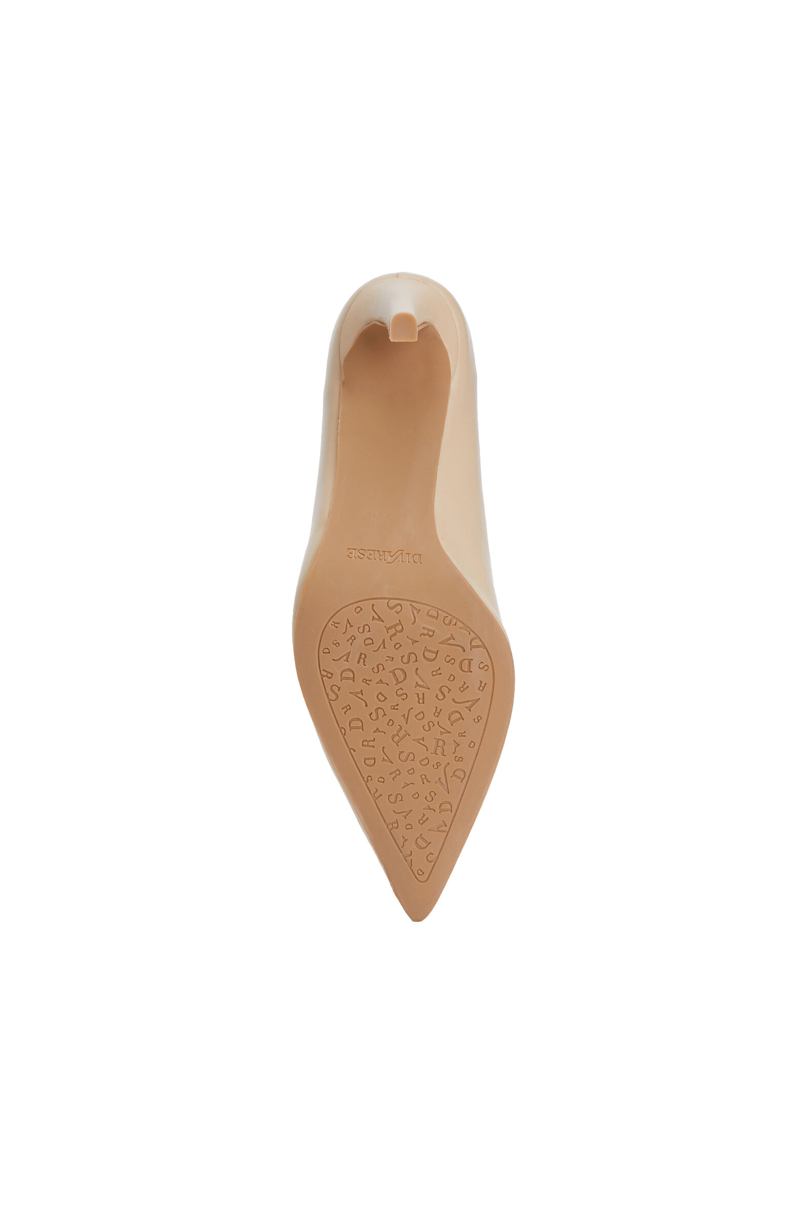 Beige Leather Stiletto