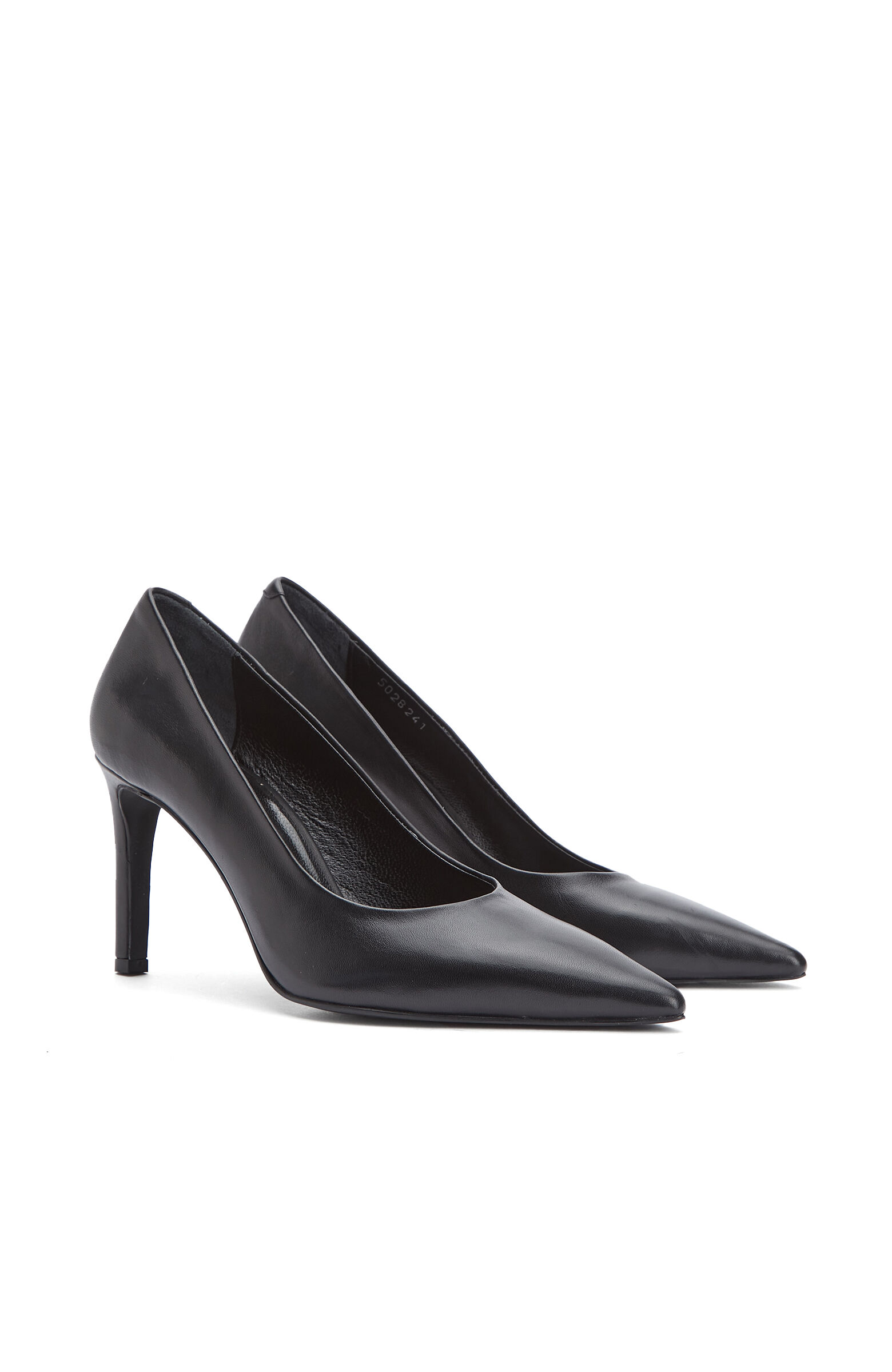 Siyah Deri Stiletto