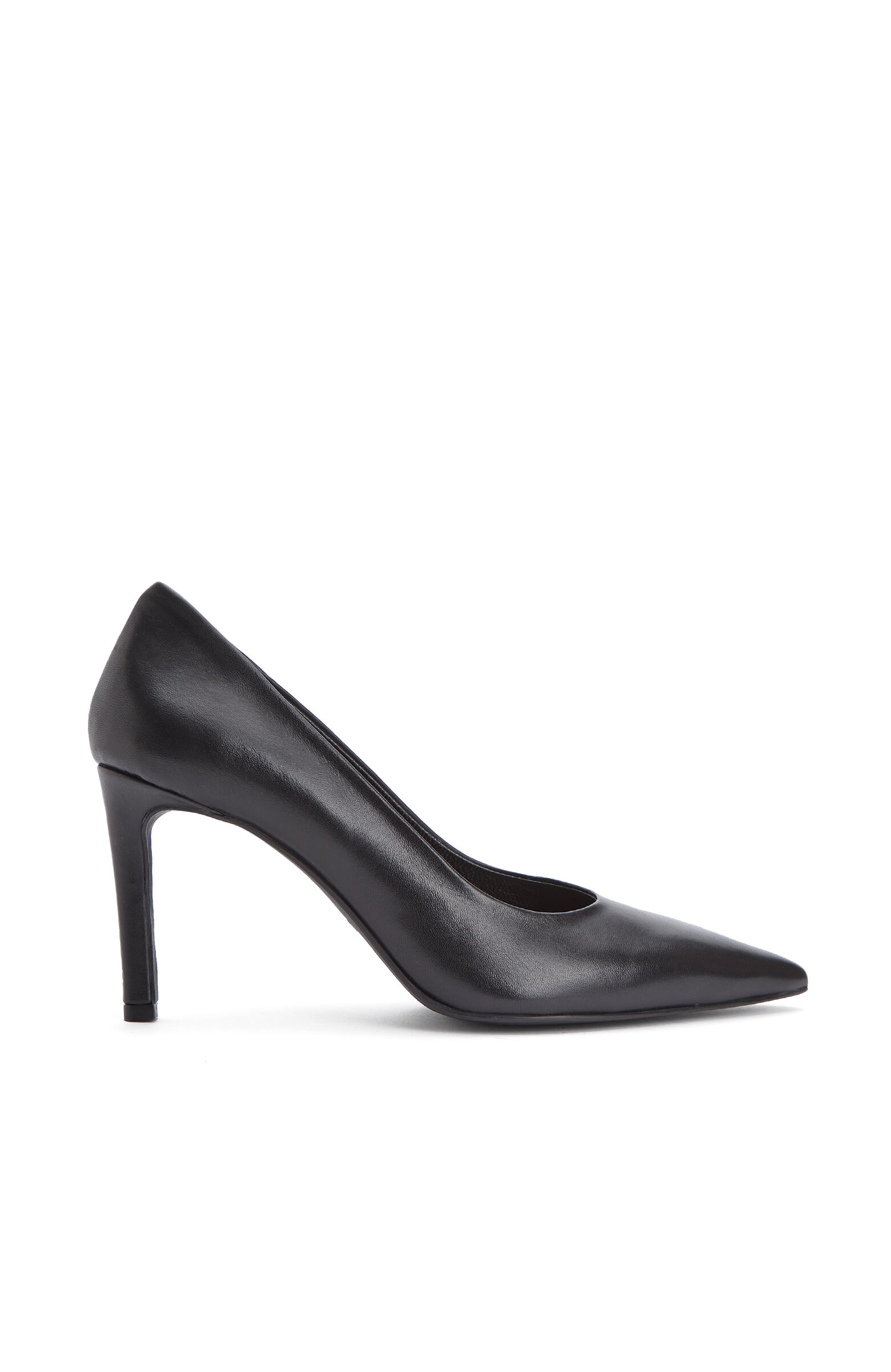 Siyah Deri Stiletto