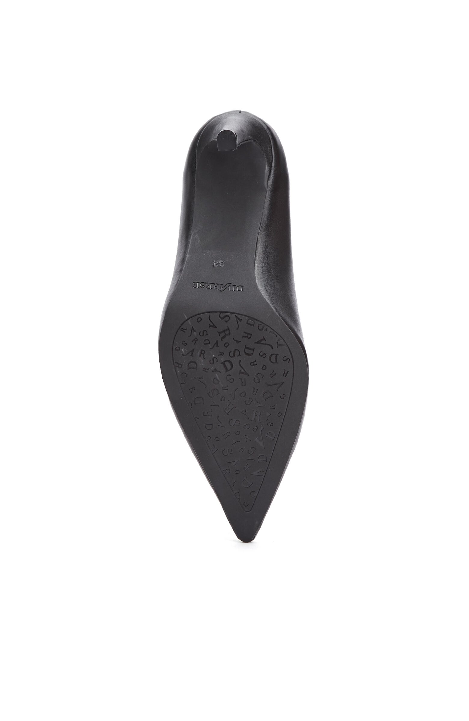 Siyah Deri Stiletto